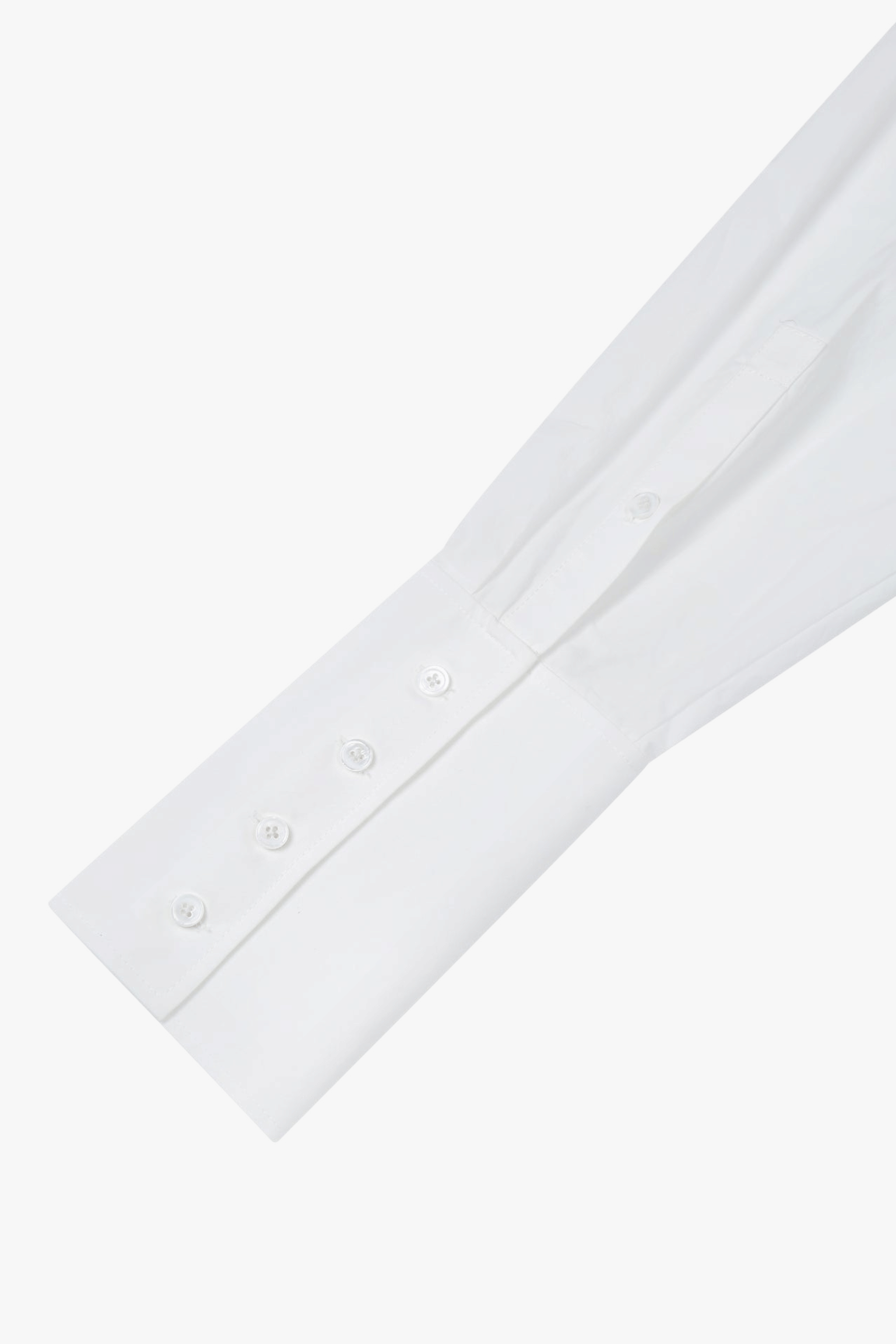 RUCHED COLLAR LONG SHIRT made by YIBRI