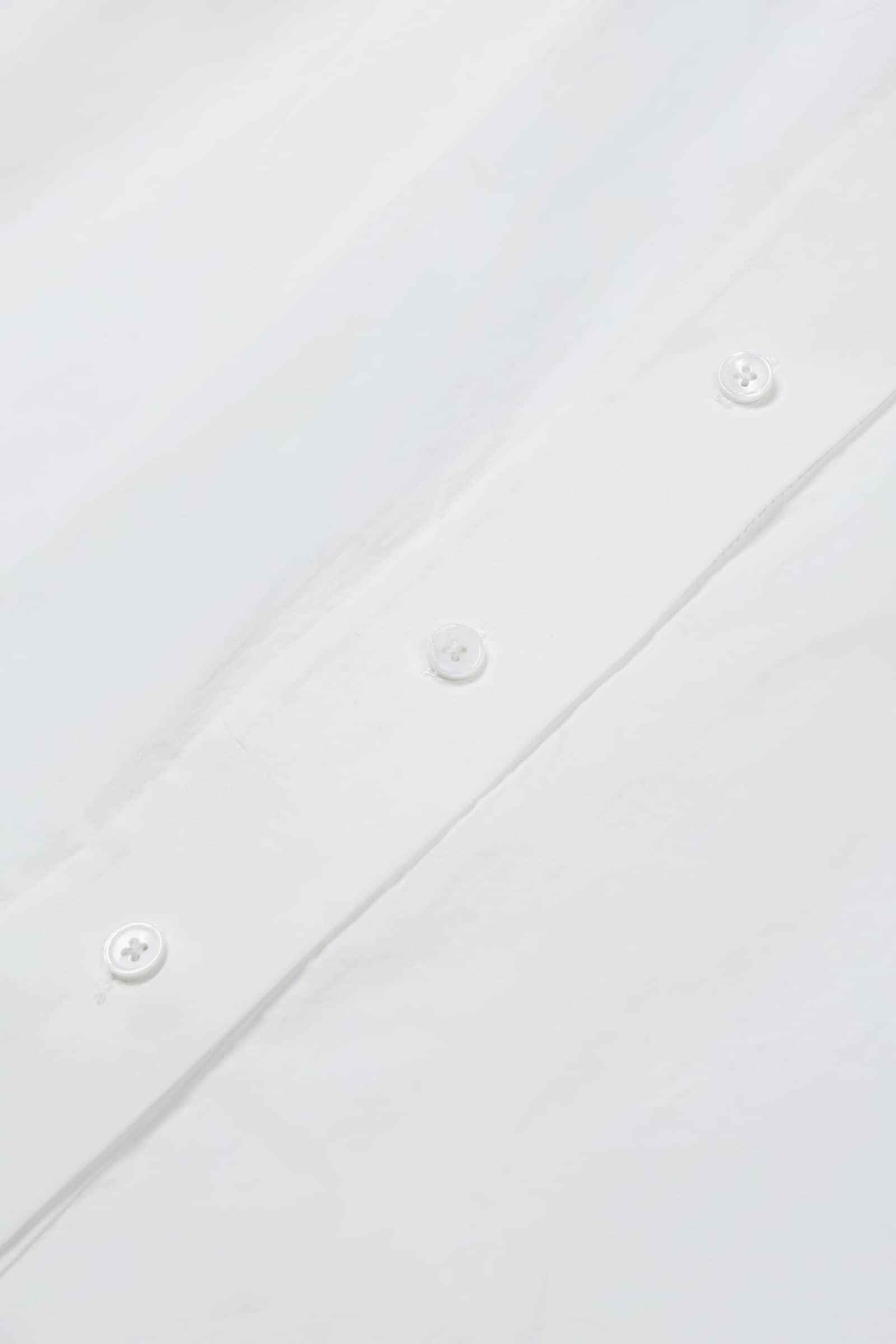 RUCHED COLLAR LONG SHIRT made by YIBRI