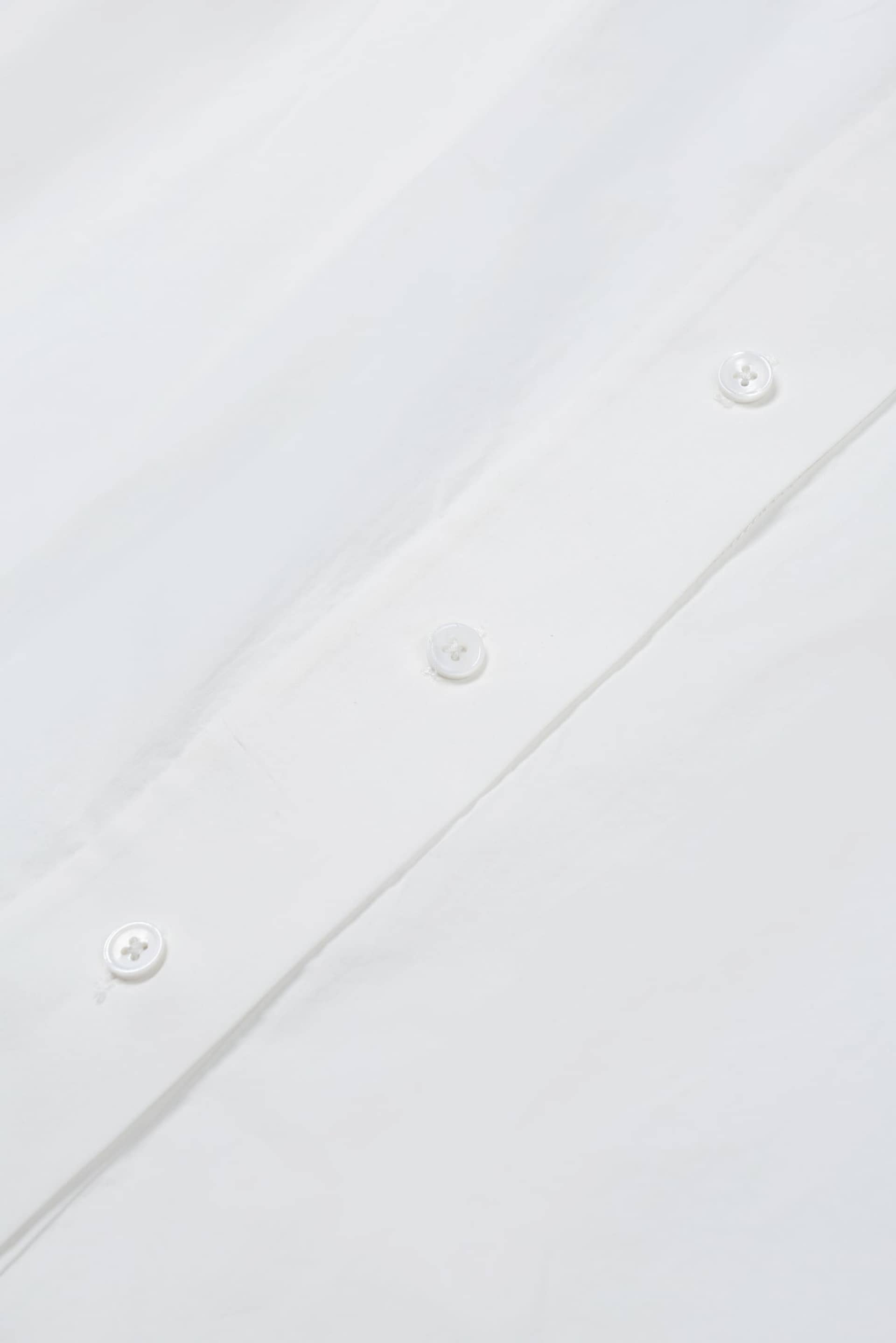 RUCHED COLLAR LONG SHIRT made by YIBRI