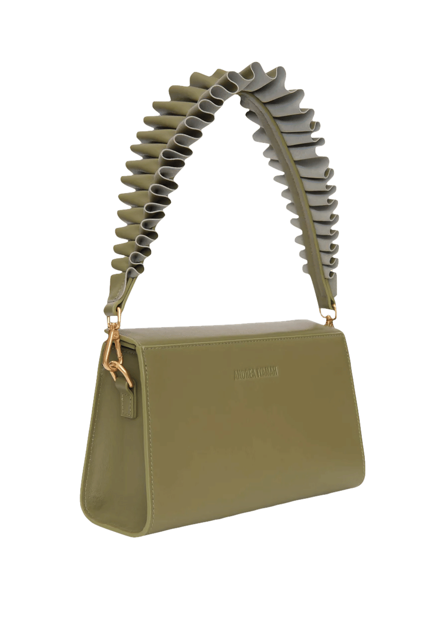 MALA GREEN SHOULDER BAG made by Andrea Iyamah