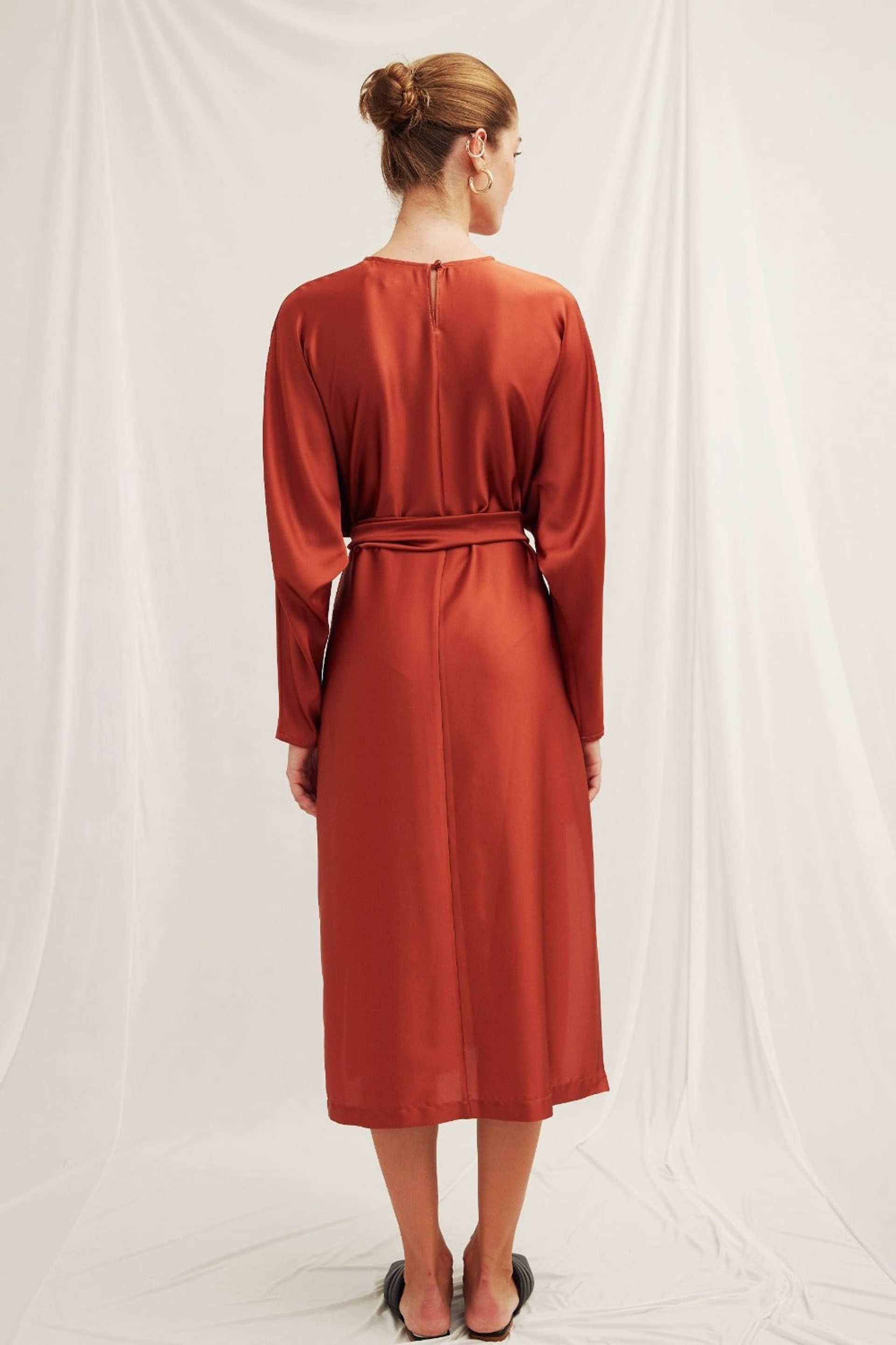 Etienne Satin Dress made by Nazli Ceren