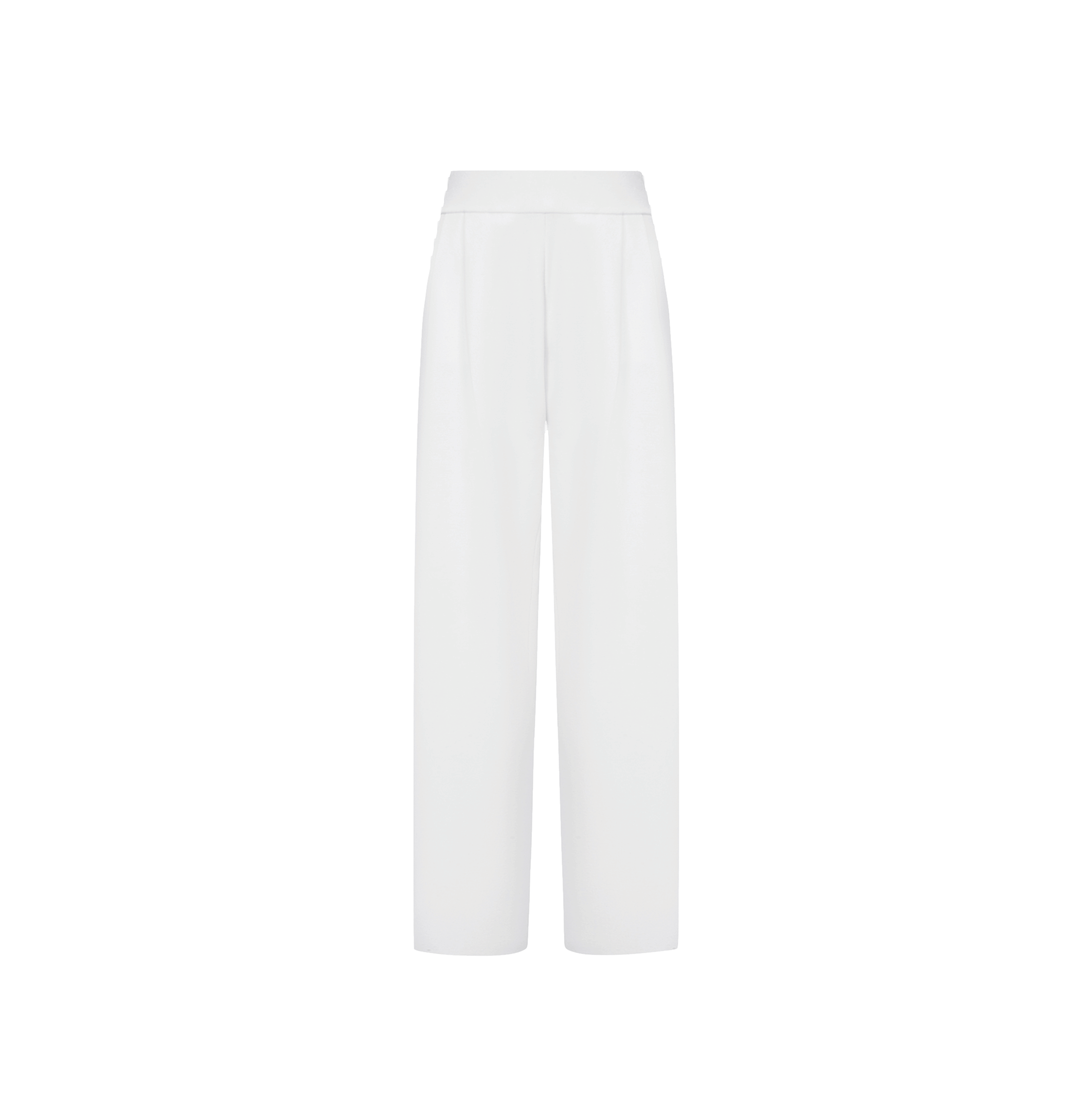 WIDE-LEG SUIT PANTS in White made by CRUSH Collection