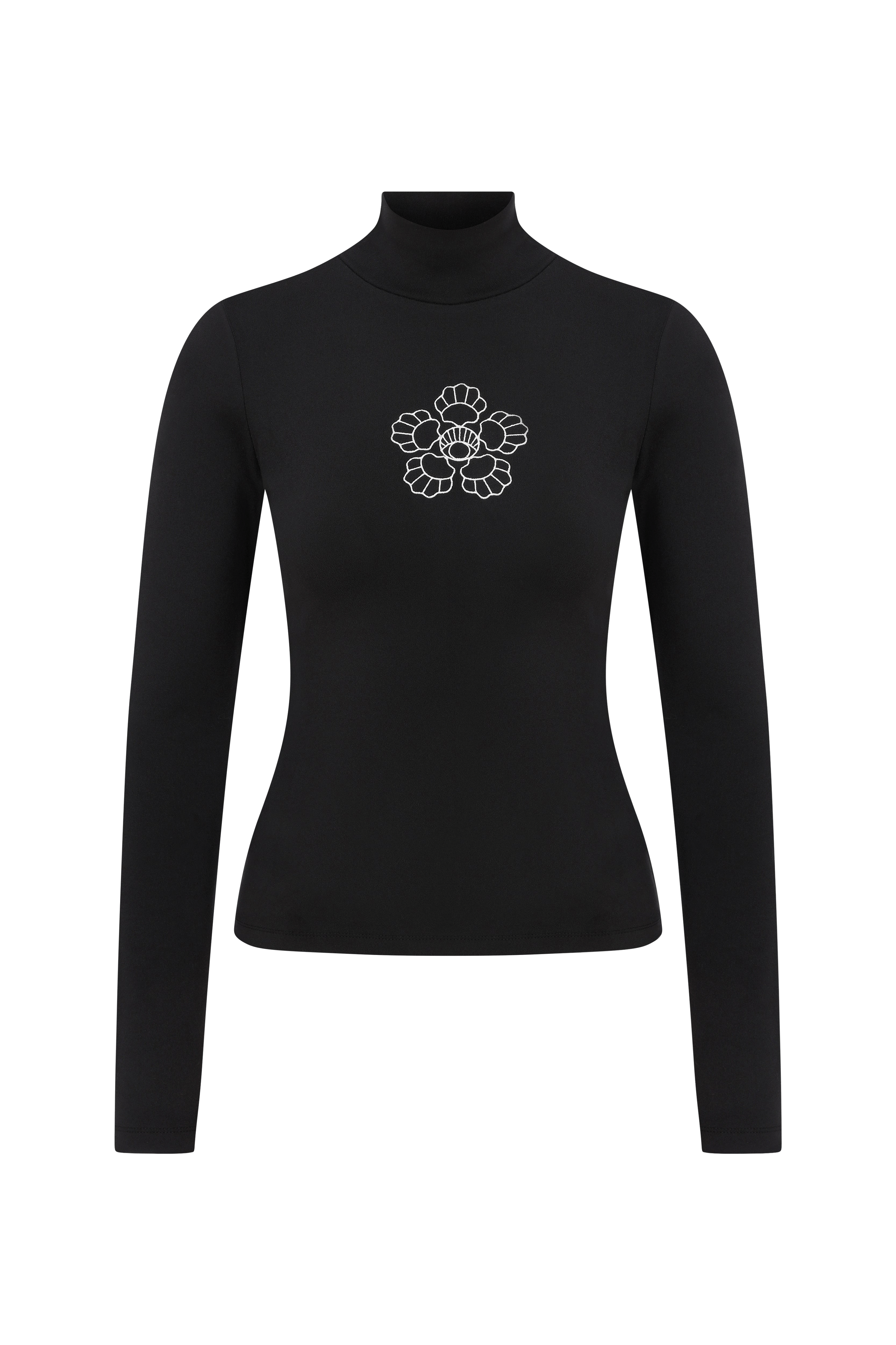 Blooming Crest Turtleneck made by Declara