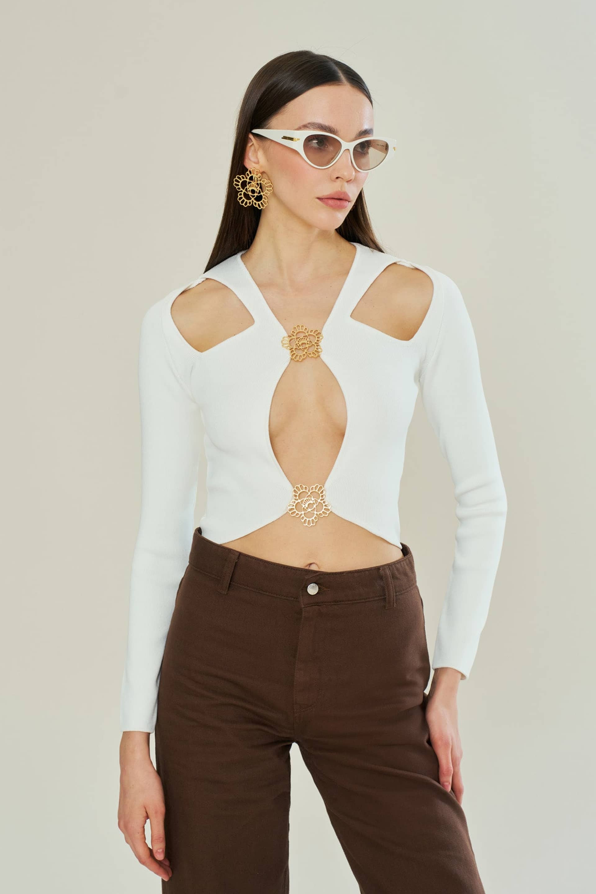 Lovers’ Emblem Knit Top made by Declara