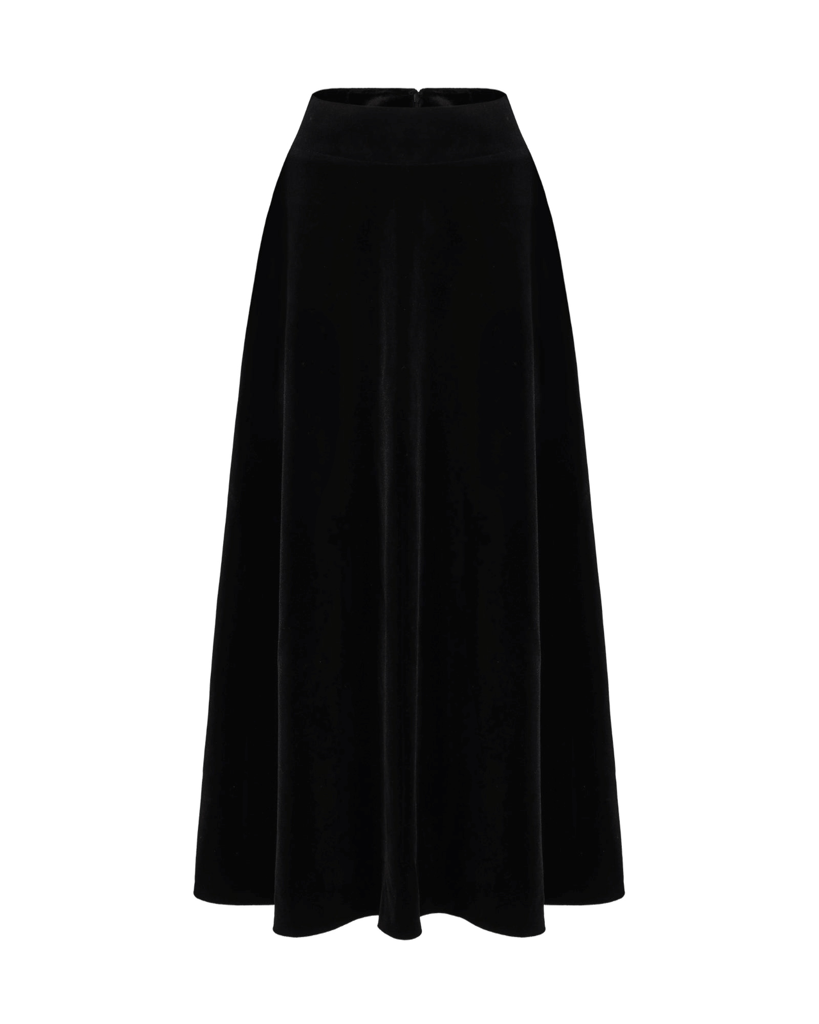 Blaire Velvet Maxi Skirt (Black) made by Nana Jacqueline