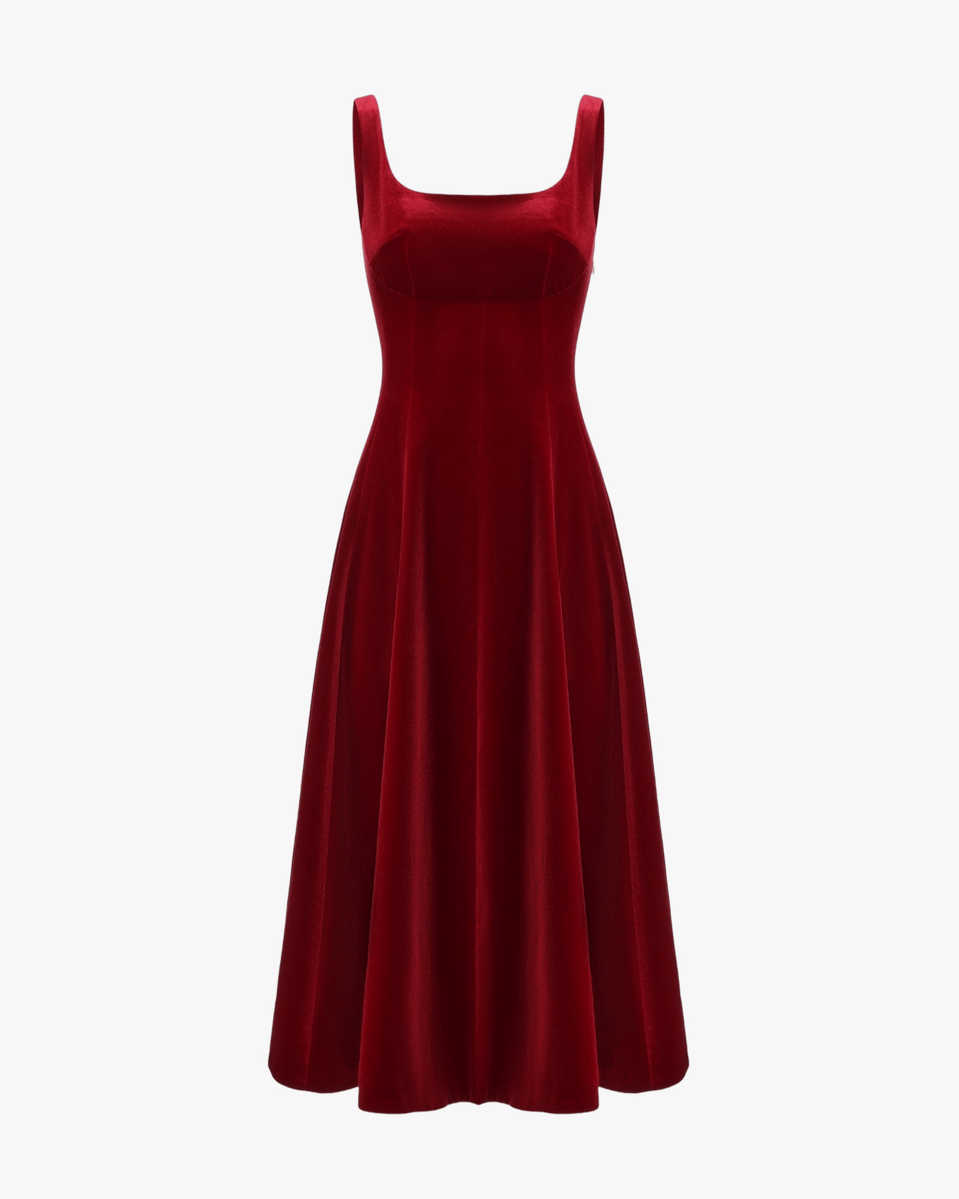 Eleanora Velvet Maxi Dress (Red) made by Nana Jacqueline