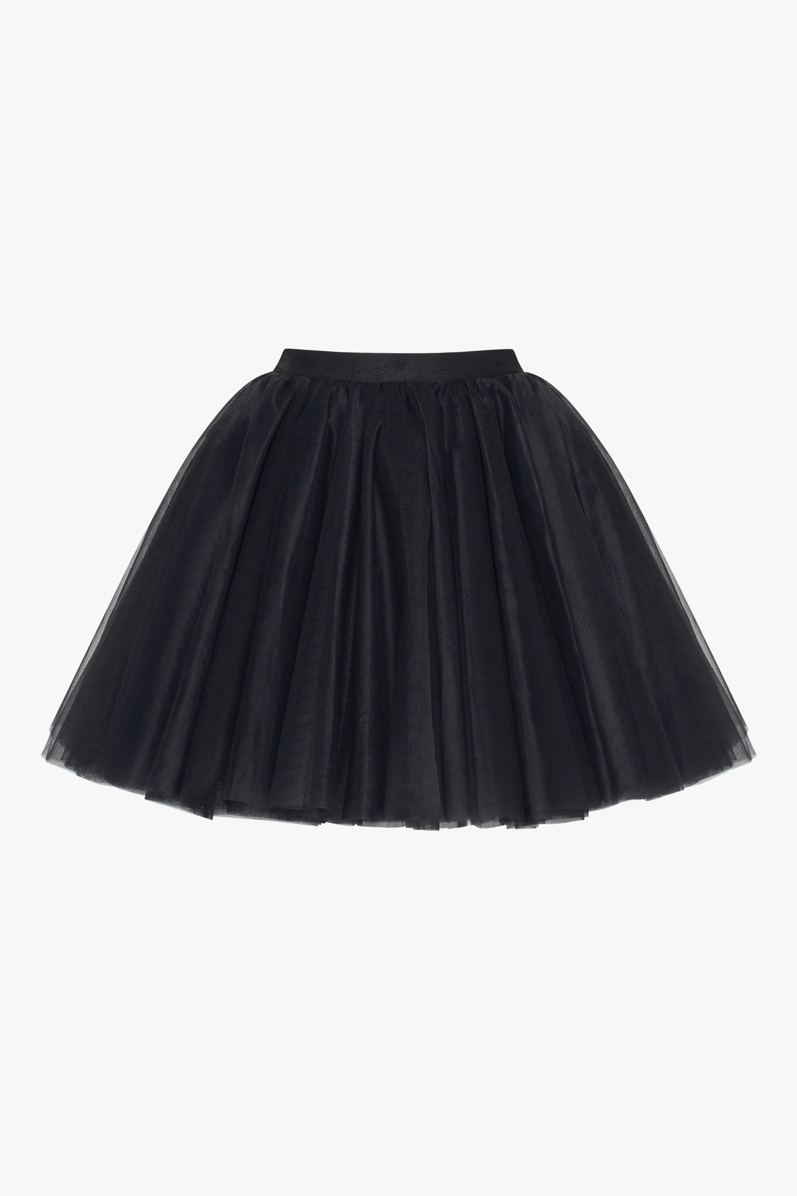 Gathered organza mini skirt in black, Xo Xo made by Milla