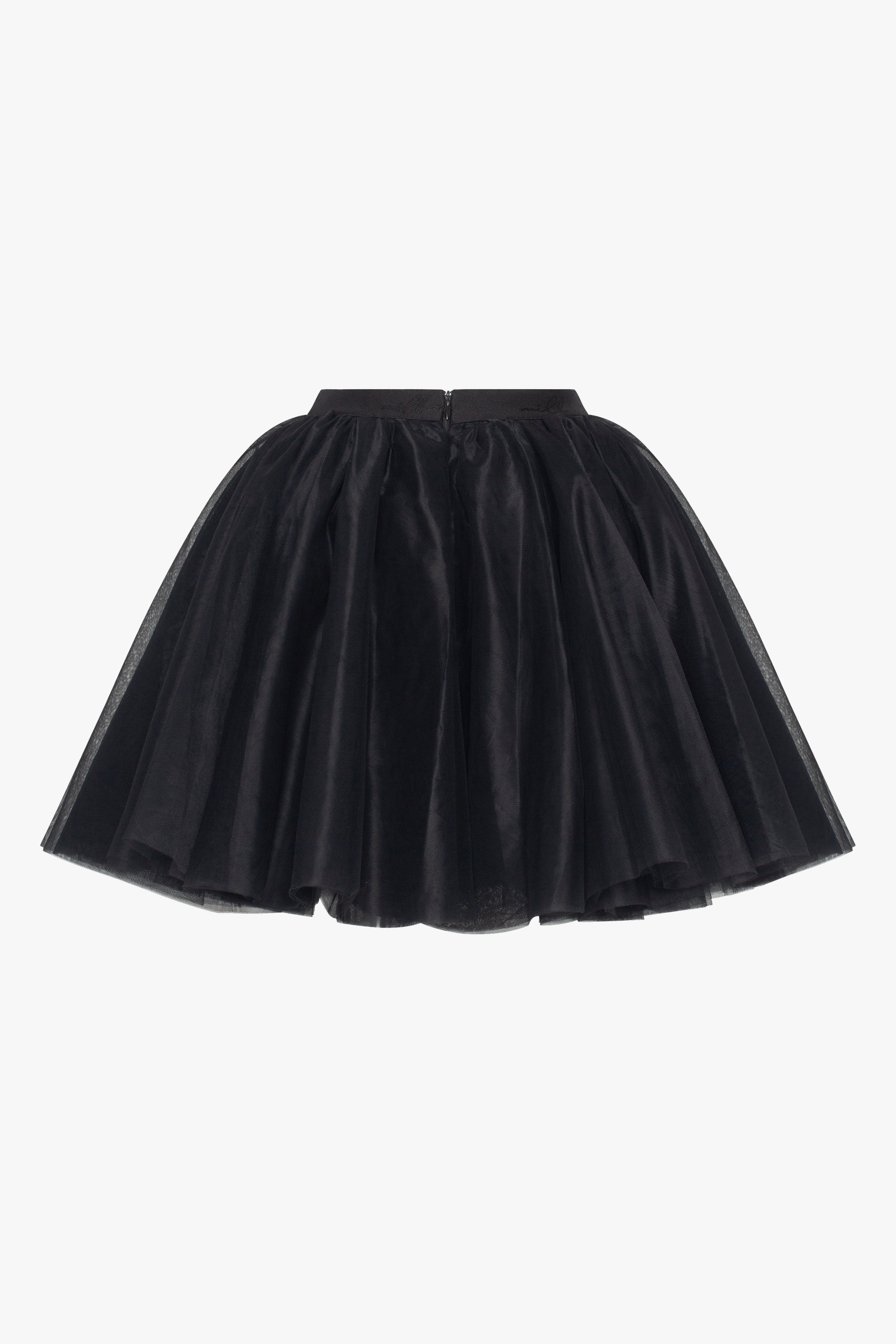 Gathered organza mini skirt in black, Xo Xo made by Milla