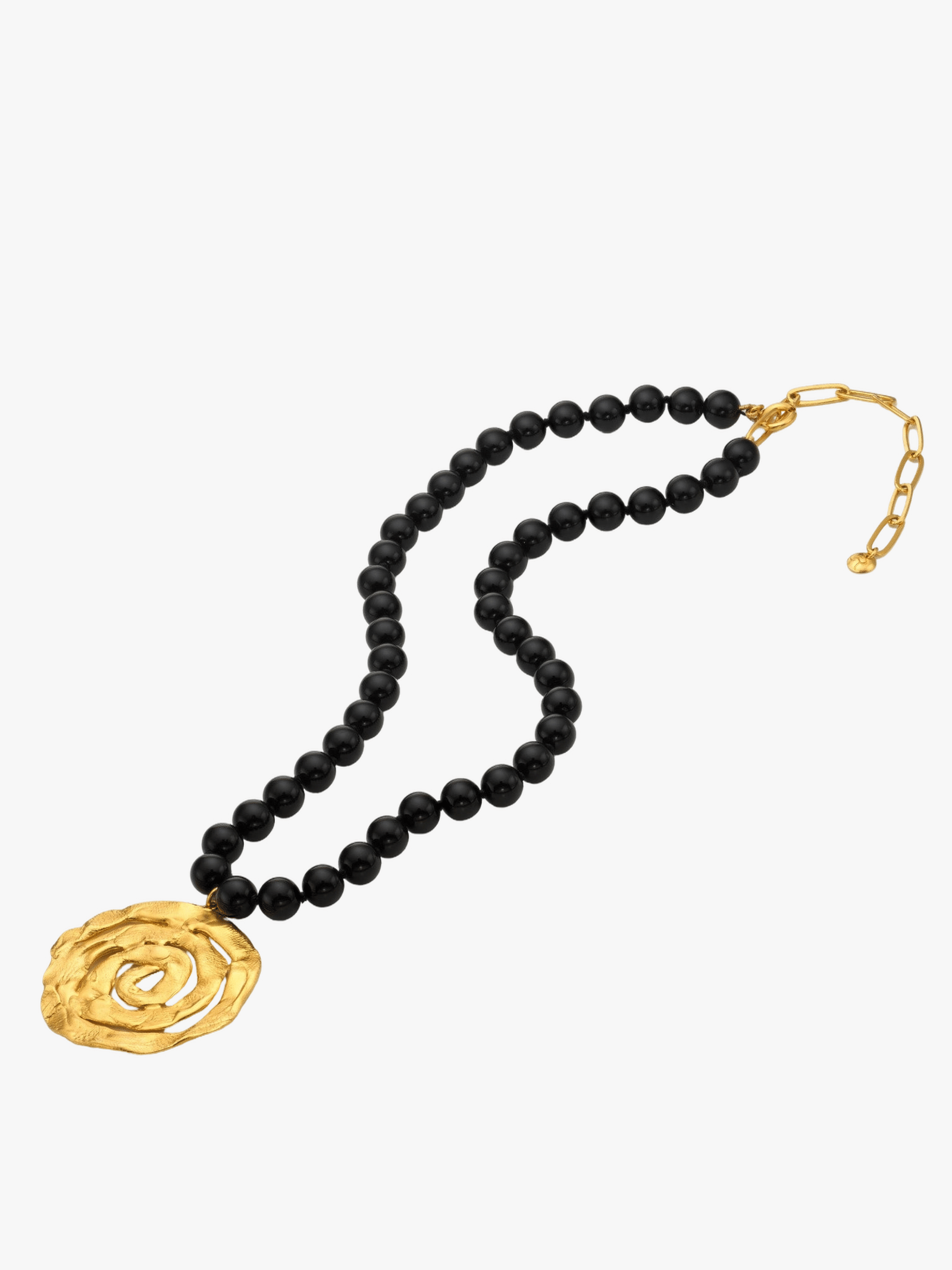 Origin Onyx Necklace Gold made by Eva Remenyi