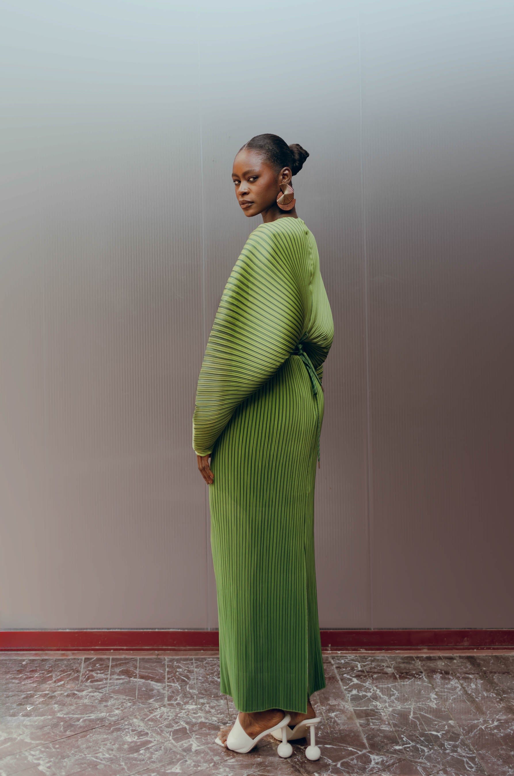 BALU CROP TOP - EMERALD made by Andrea Iyamah