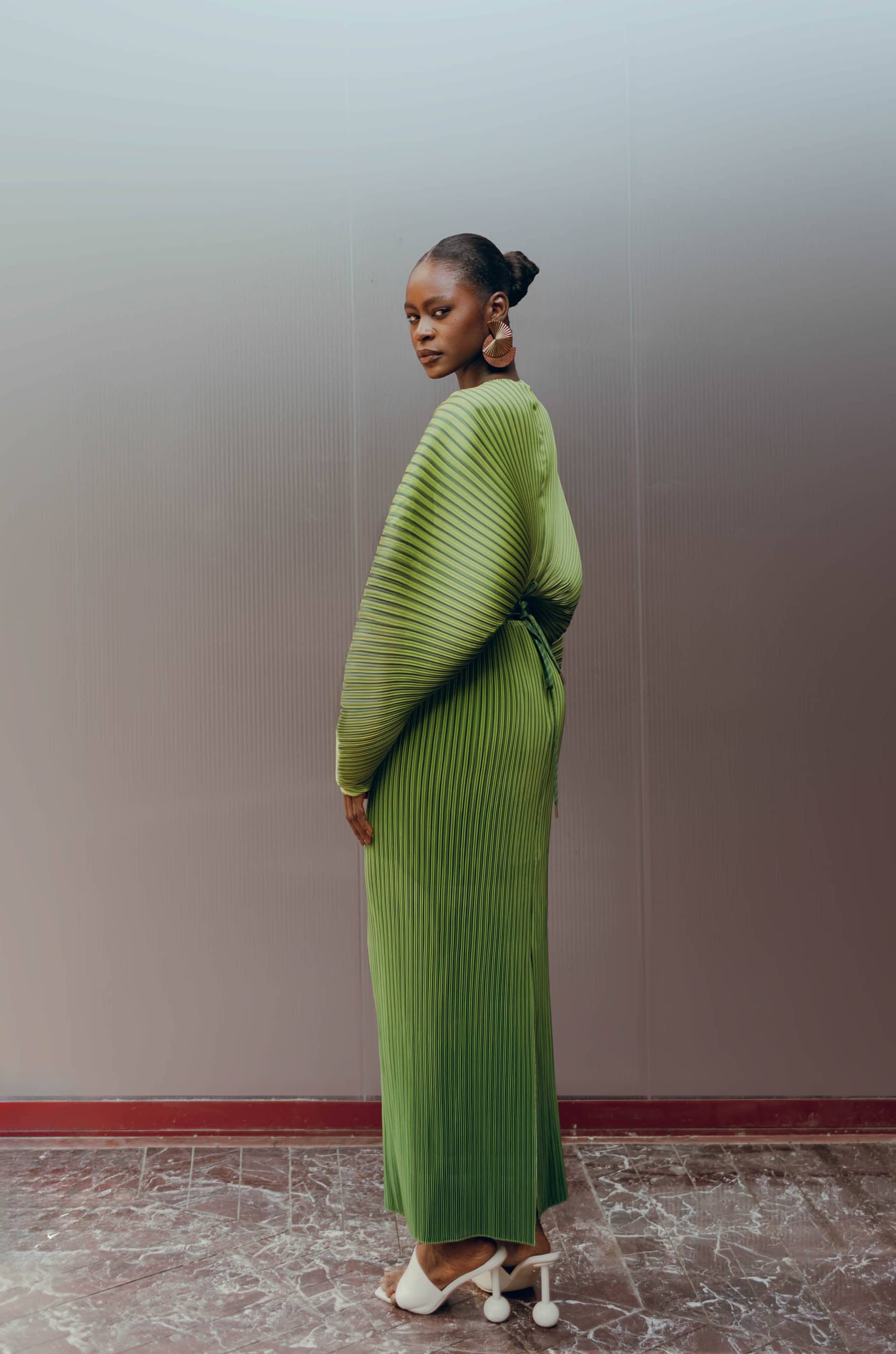 BALU CROP TOP - EMERALD made by Andrea Iyamah