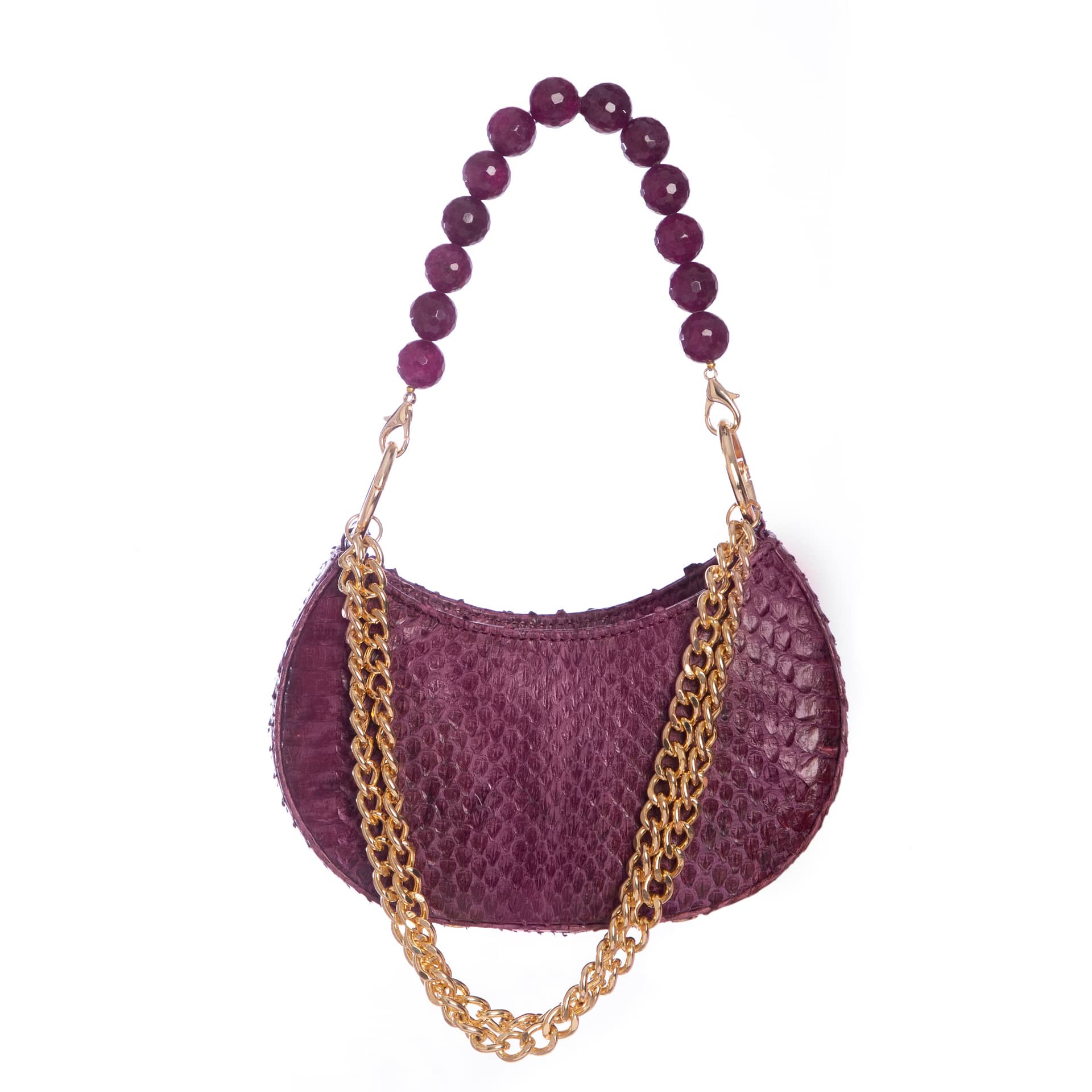 Basita - Aubergine - Hand Bag made by ALIEL