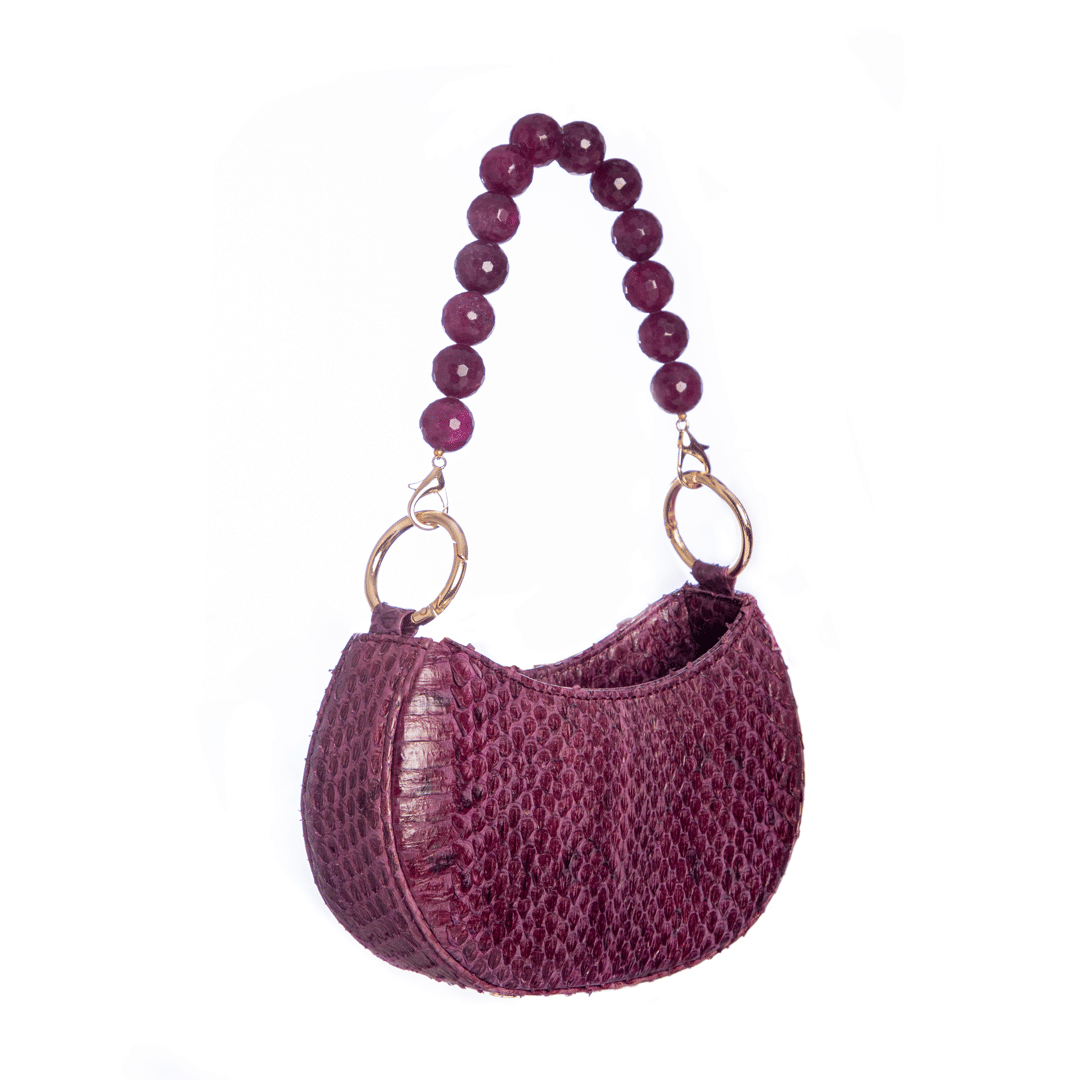 Basita - Aubergine - Hand Bag made by ALIEL
