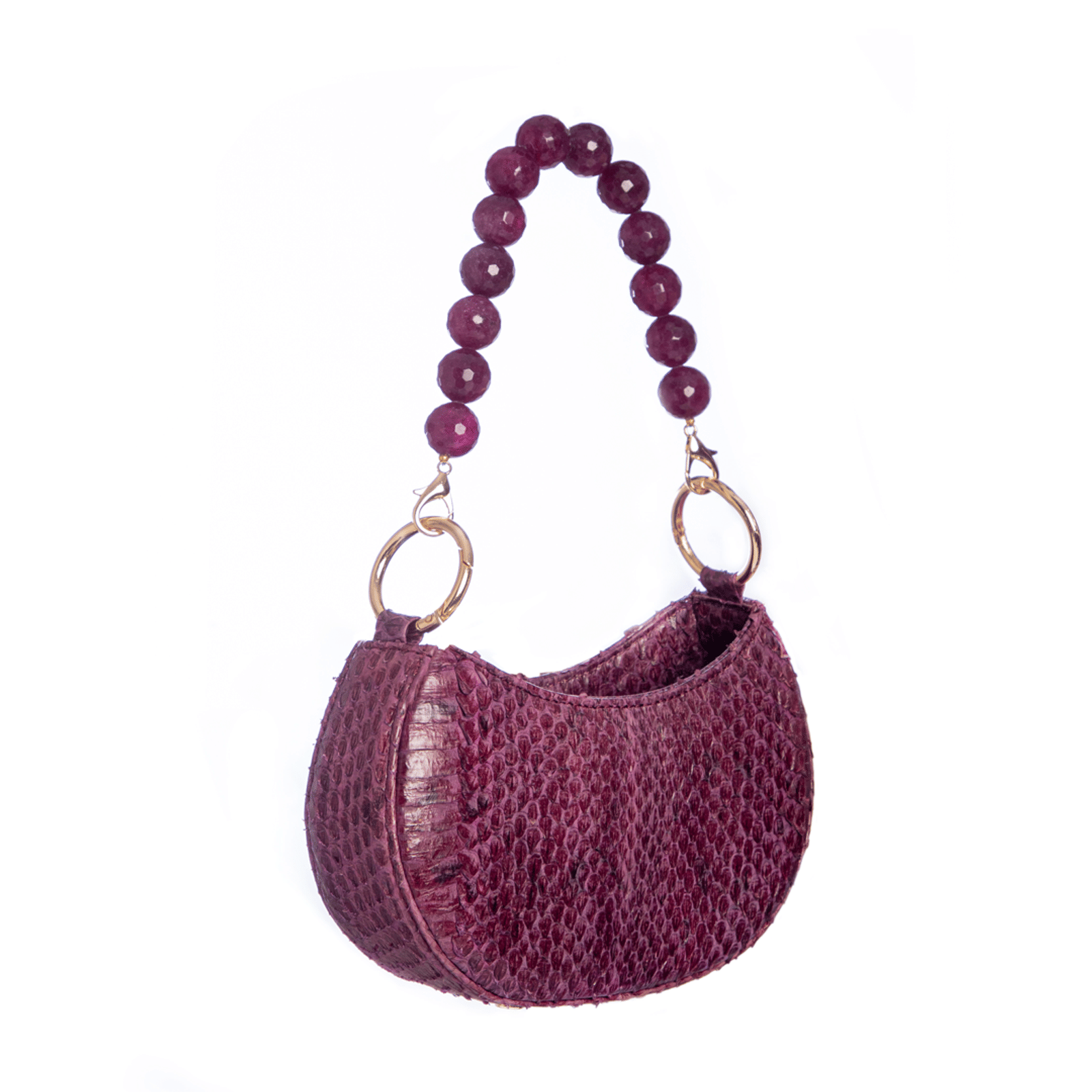 Basita - Aubergine - Hand Bag made by ALIEL