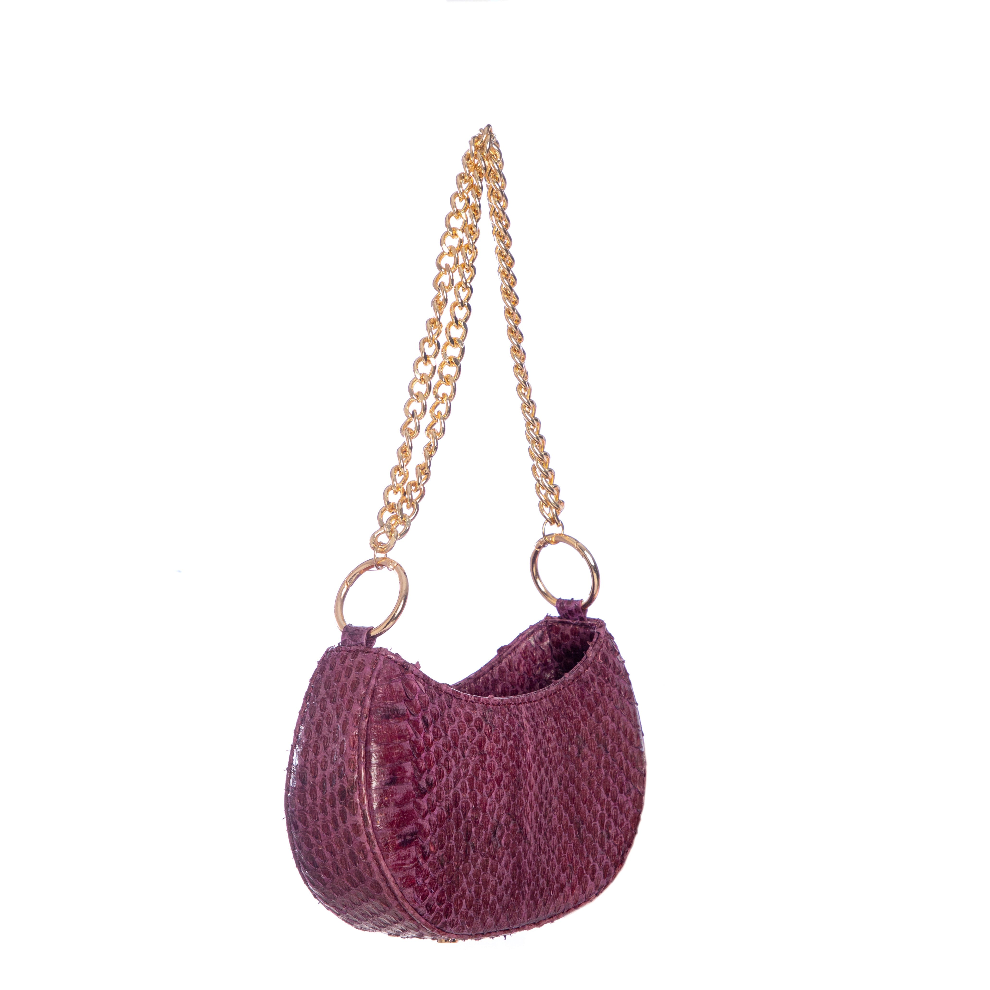 Basita - Aubergine - Hand Bag made by ALIEL