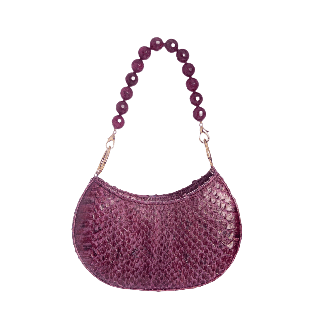 Basita - Aubergine - Hand Bag made by ALIEL