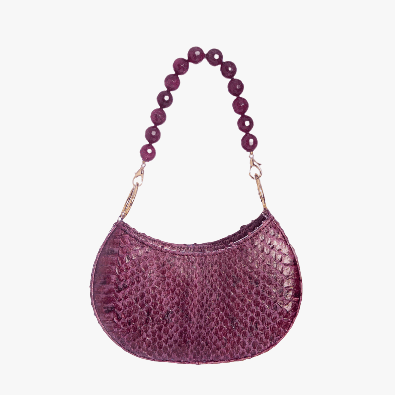 Basita - Aubergine - Hand Bag made by ALIEL
