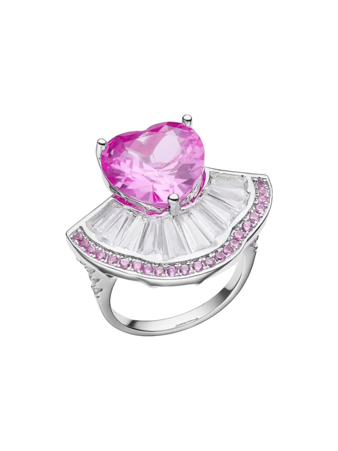 Emilia Heart Ring (Pink) (Final Sale) in Pink made by Nana Jacqueline