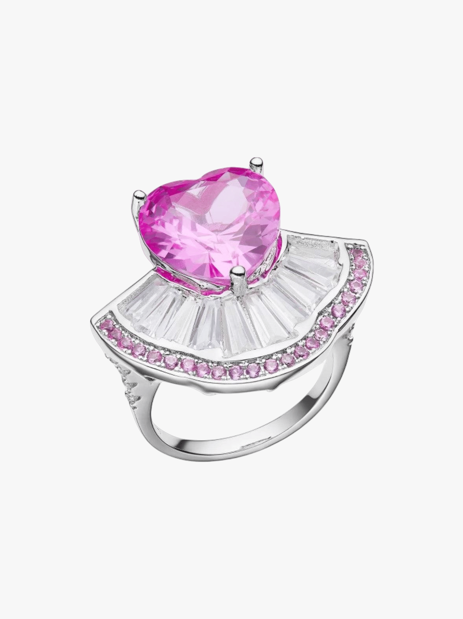 Emilia Heart Ring (Pink) (Final Sale) in Pink made by Nana Jacqueline