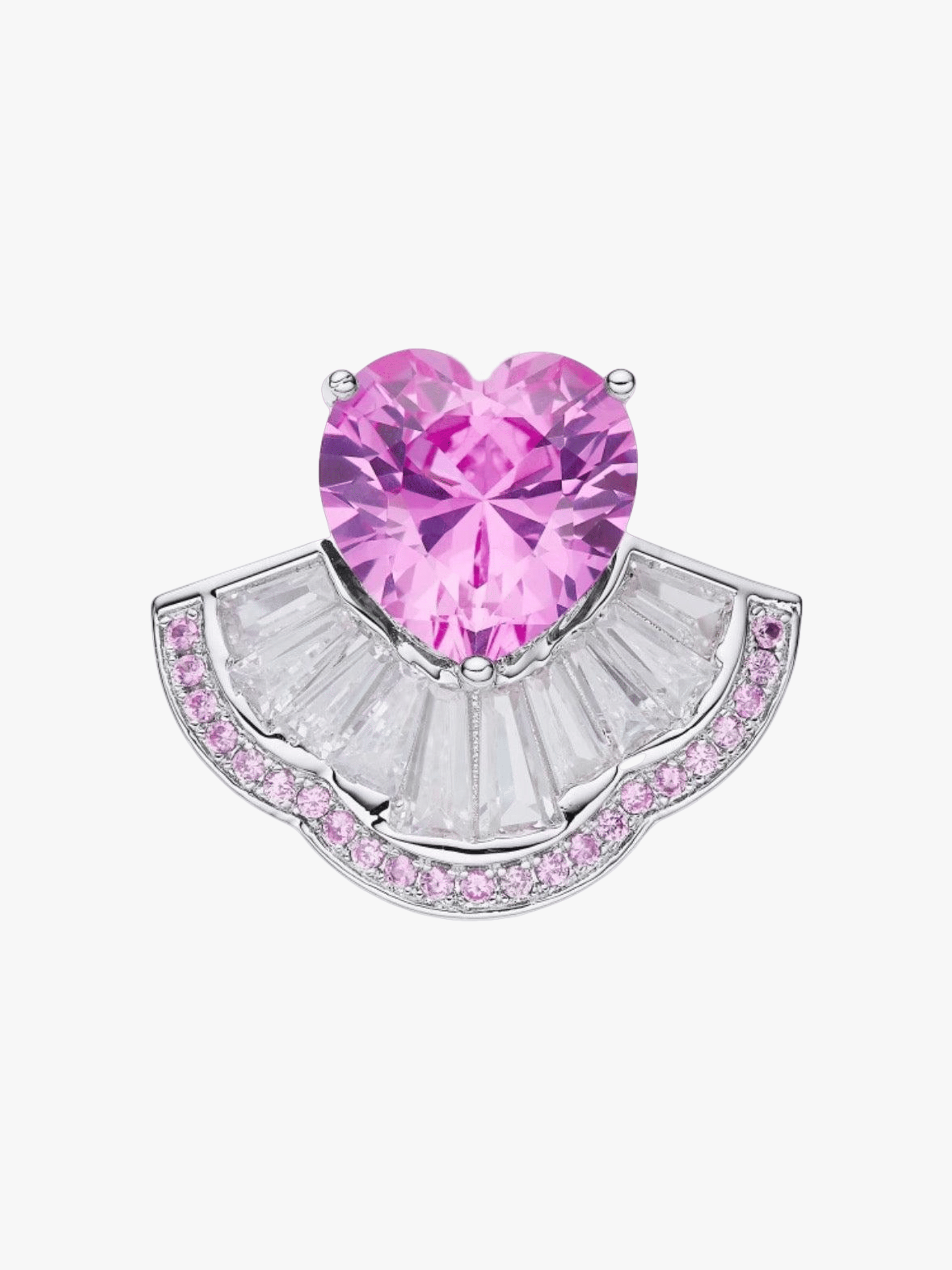 Emilia Heart Ring (Pink) (Final Sale) in Pink made by Nana Jacqueline