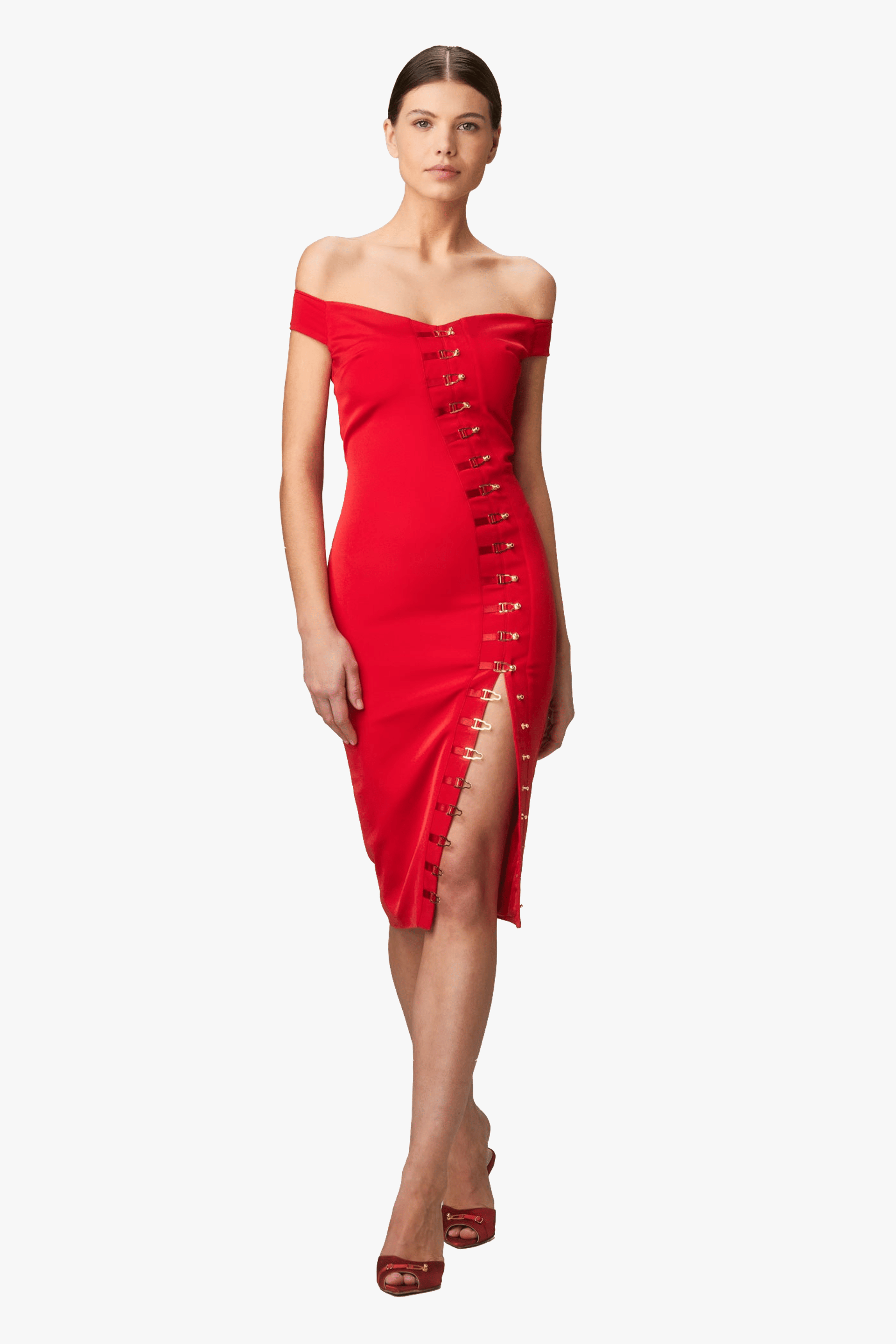 Ivy Dress Red made by MURMUR