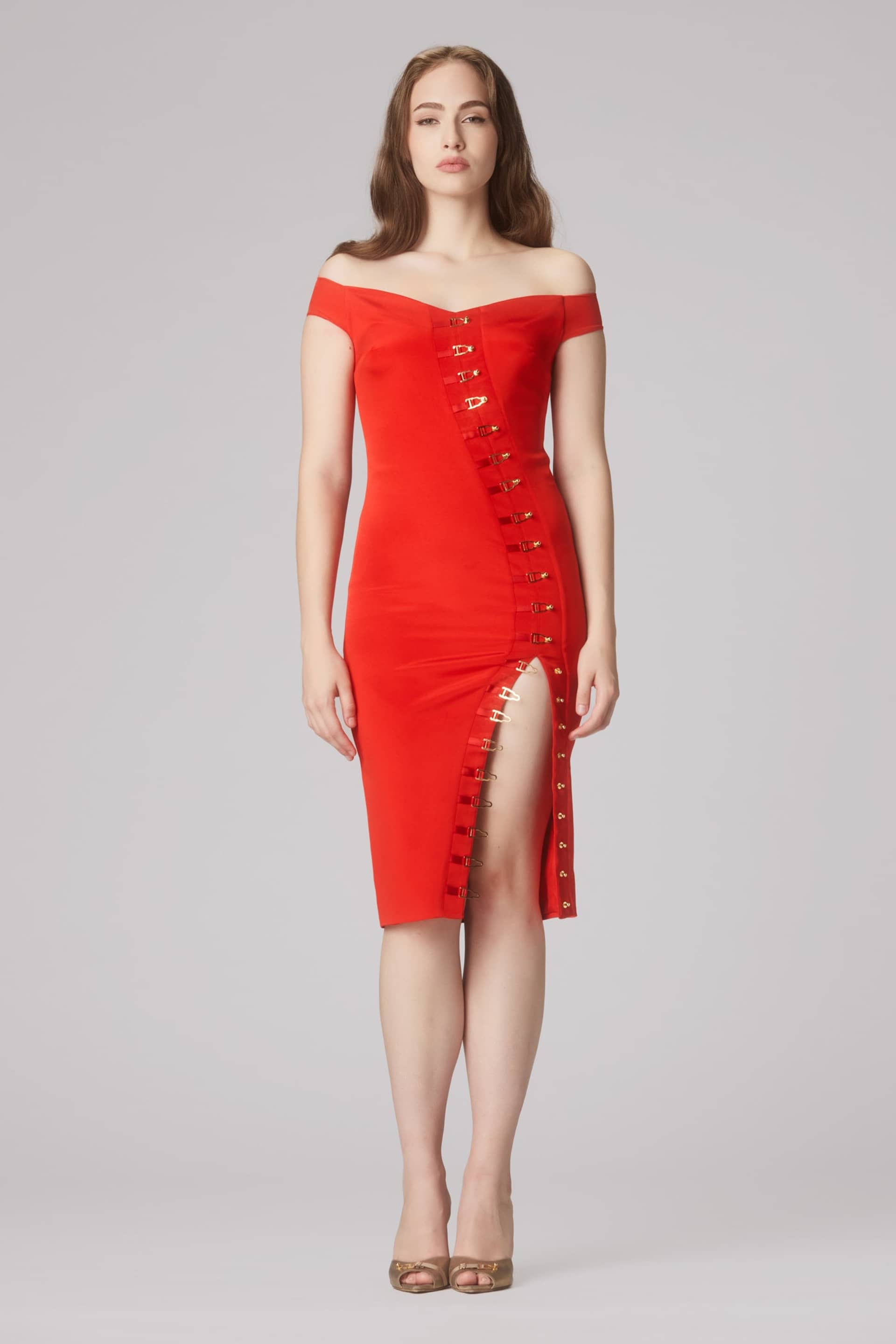Ivy Dress Red made by MURMUR