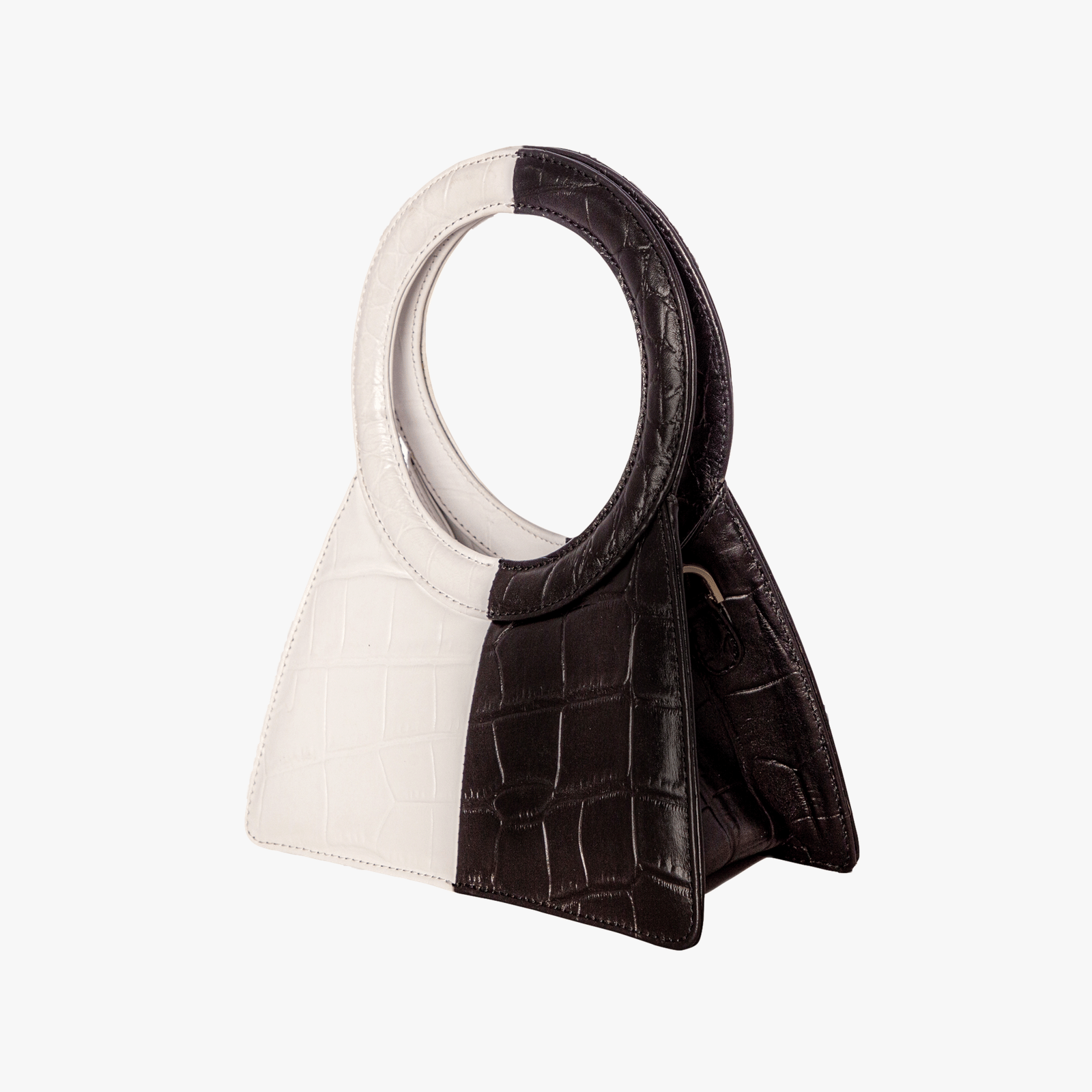 Aseela - Black X White - Circular Top Handle made by ALIEL