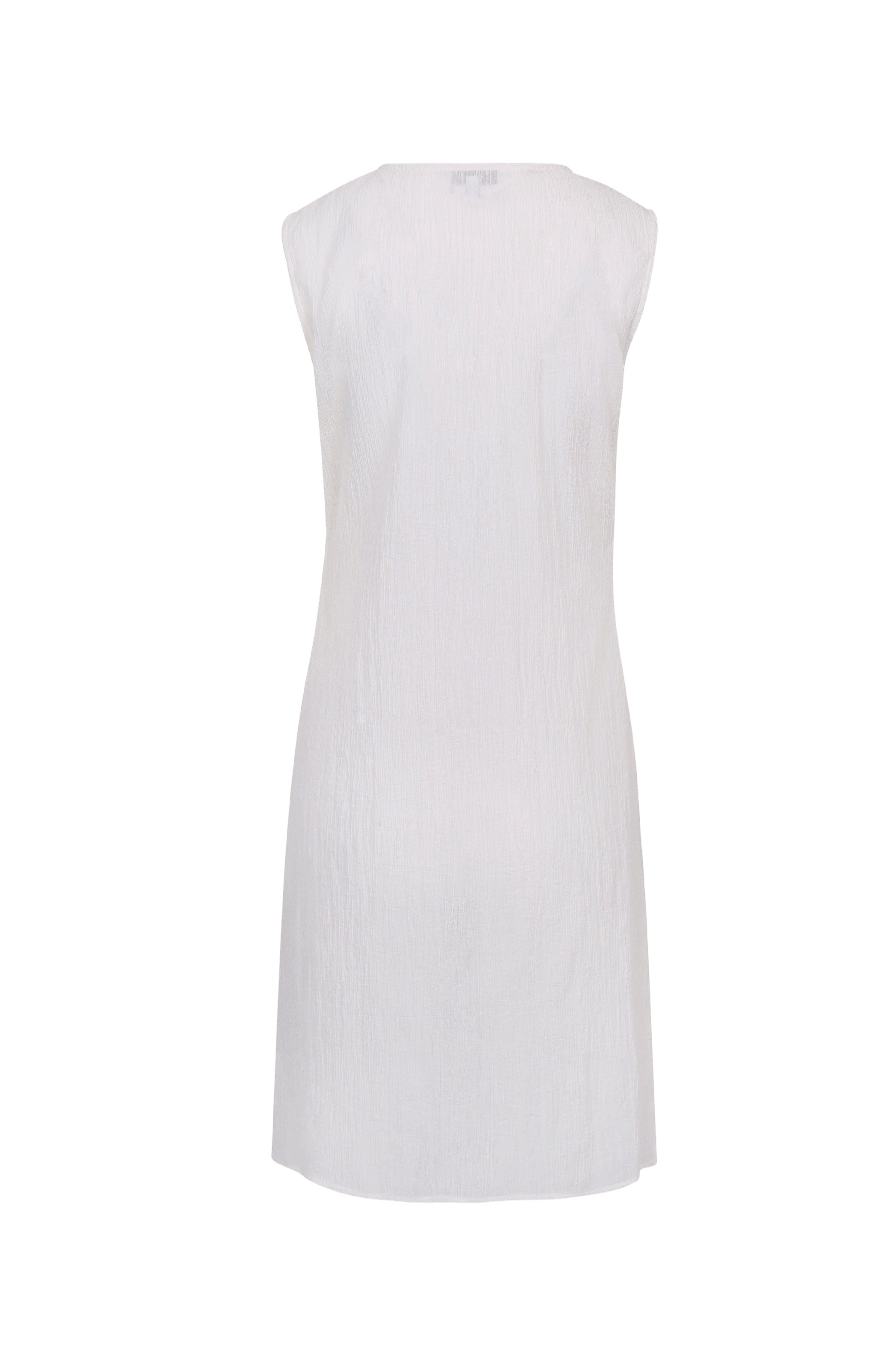 WRINKLED TEXTURE COTTON MINI DRESS made by YIBRI