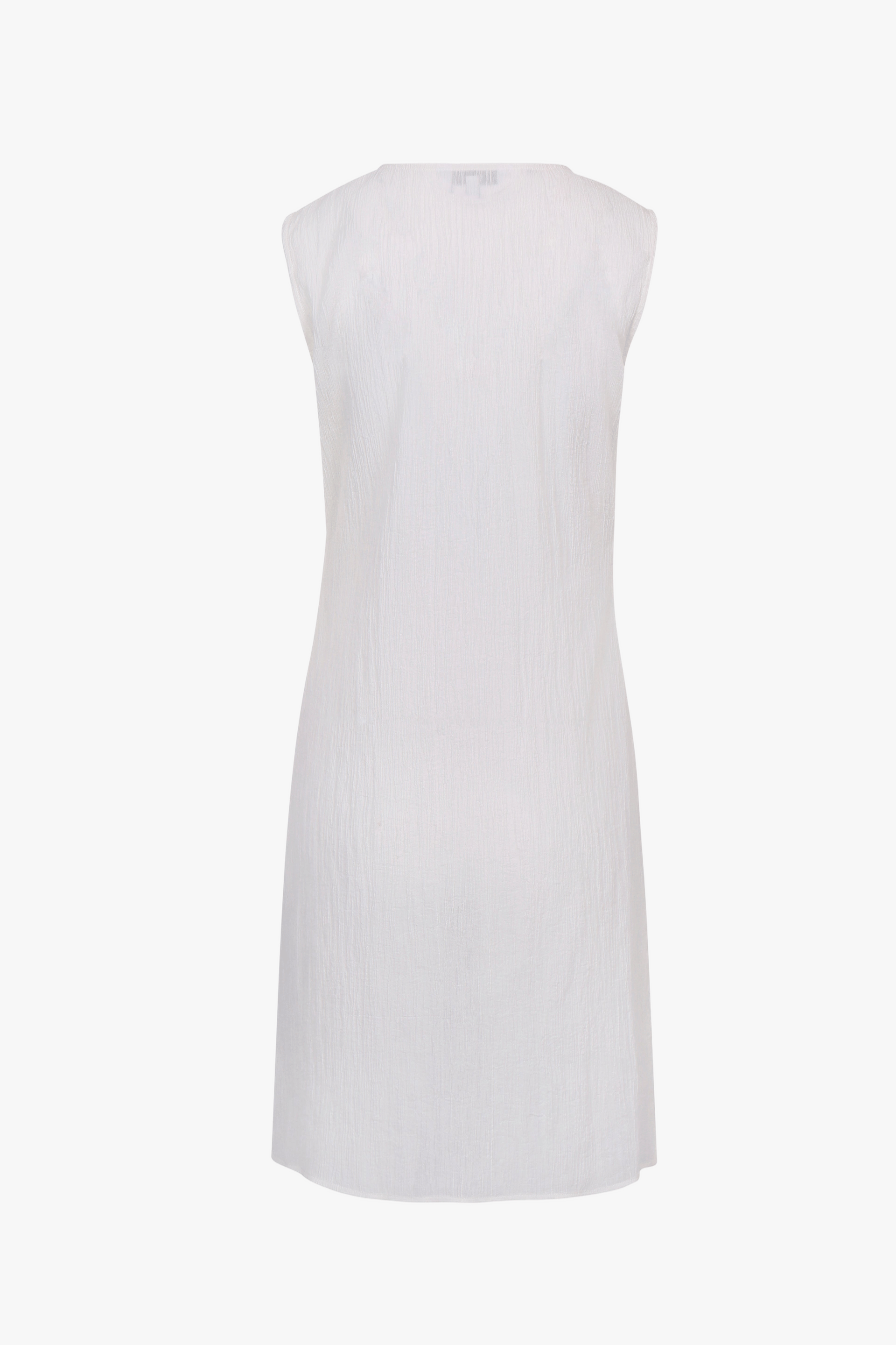 WRINKLED TEXTURE COTTON MINI DRESS made by YIBRI