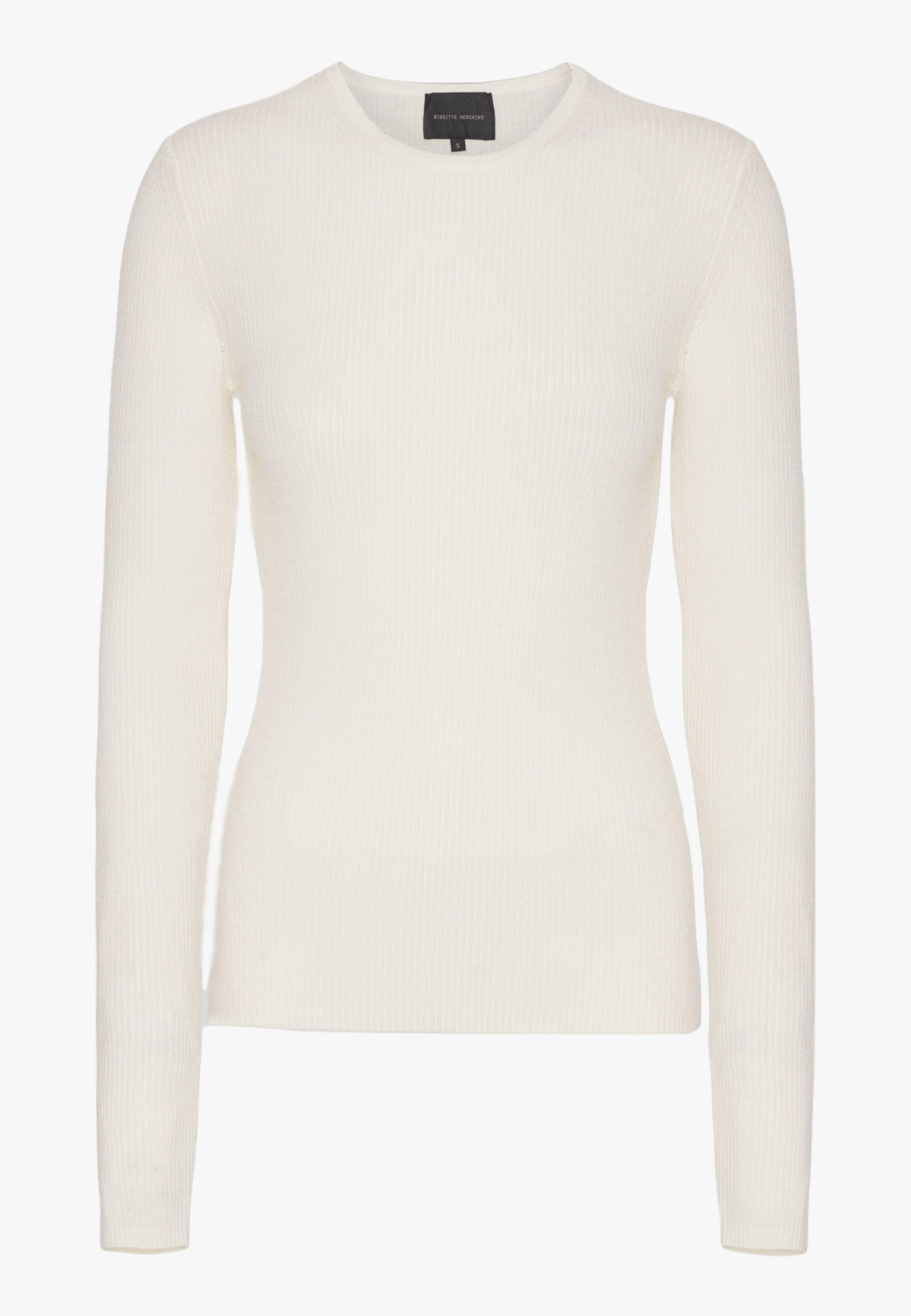 Camb Knit Blouse - Off White made by HERSKIND