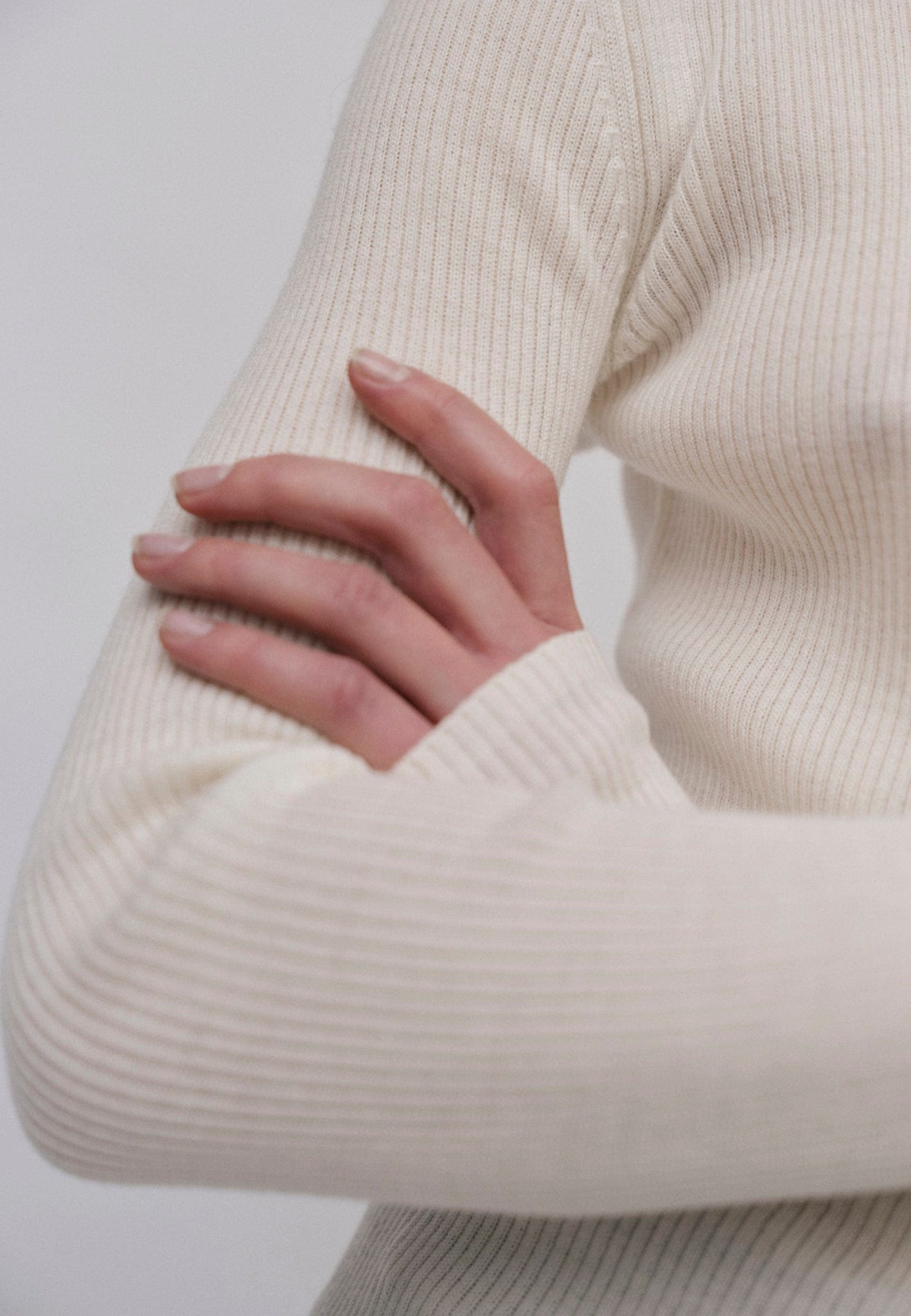 Camb Knit Blouse - Off White made by HERSKIND