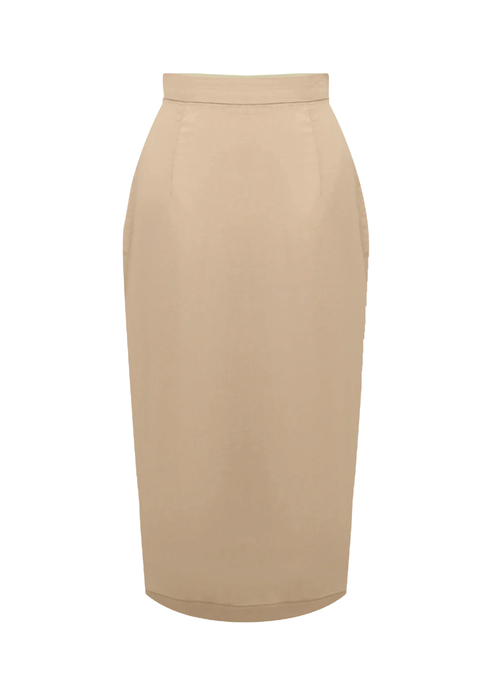 AFO CREAM MIDI SKIRT made by Andrea Iyamah