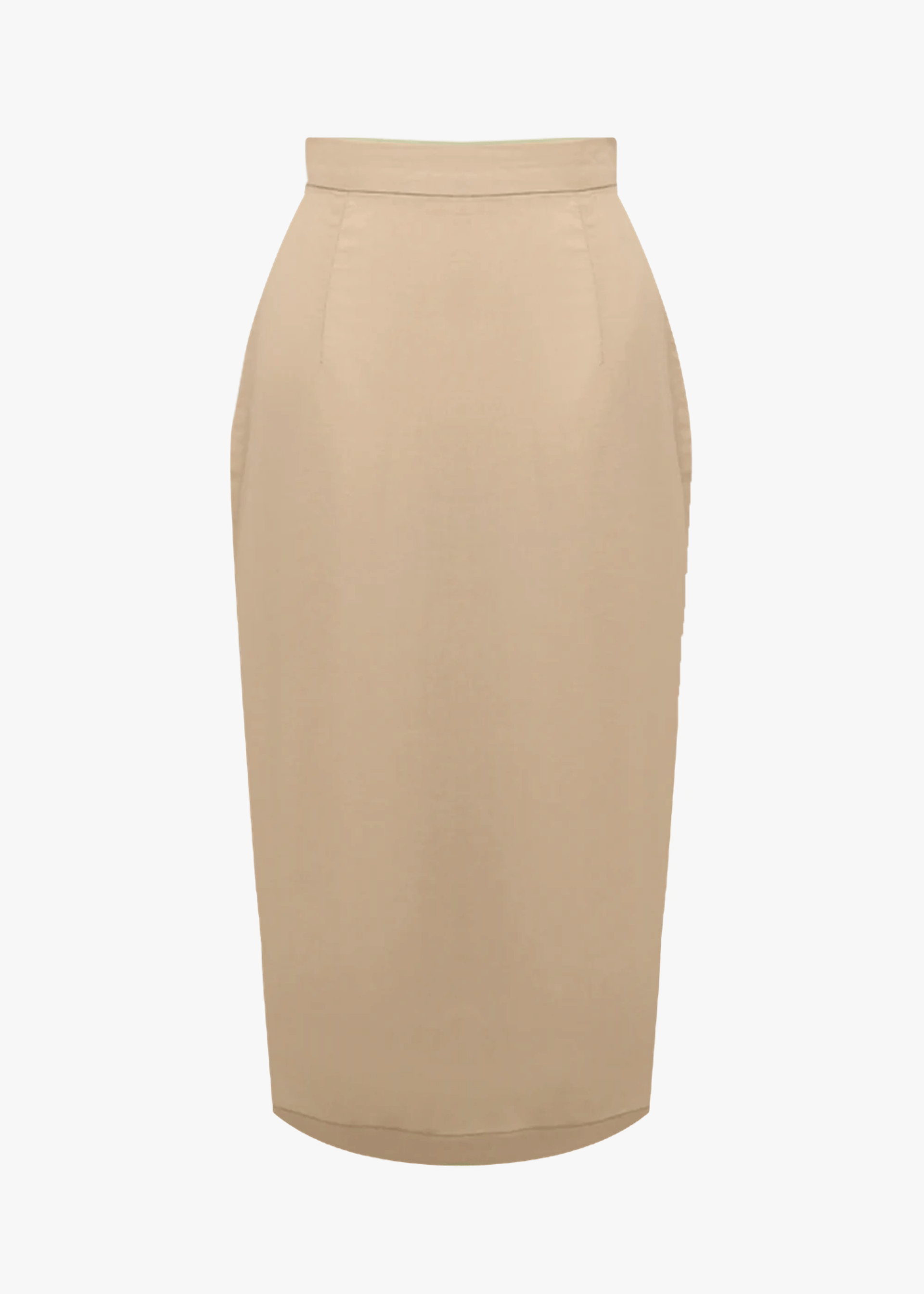 AFO CREAM MIDI SKIRT made by Andrea Iyamah