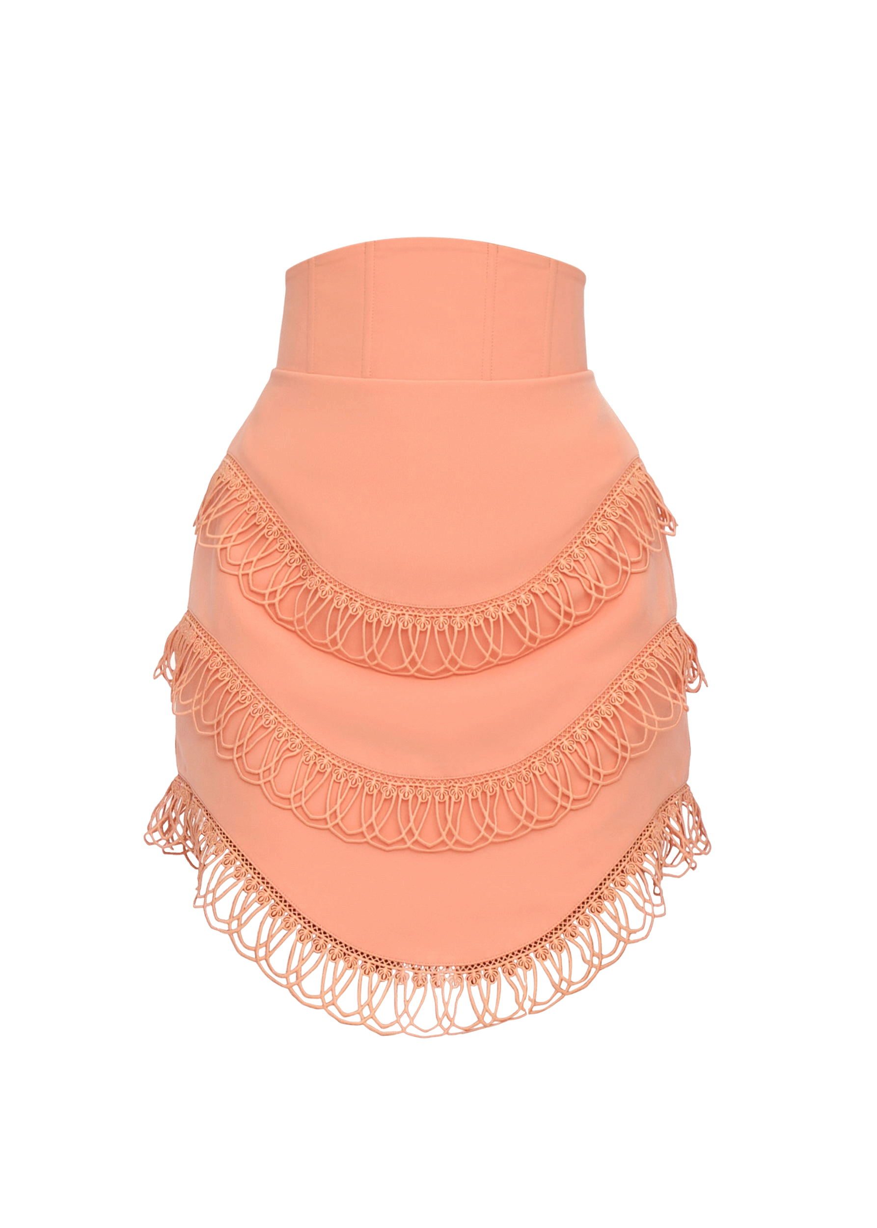 RIZO CORSET SKIRT - POWDER PEACH made by Andrea Iyamah