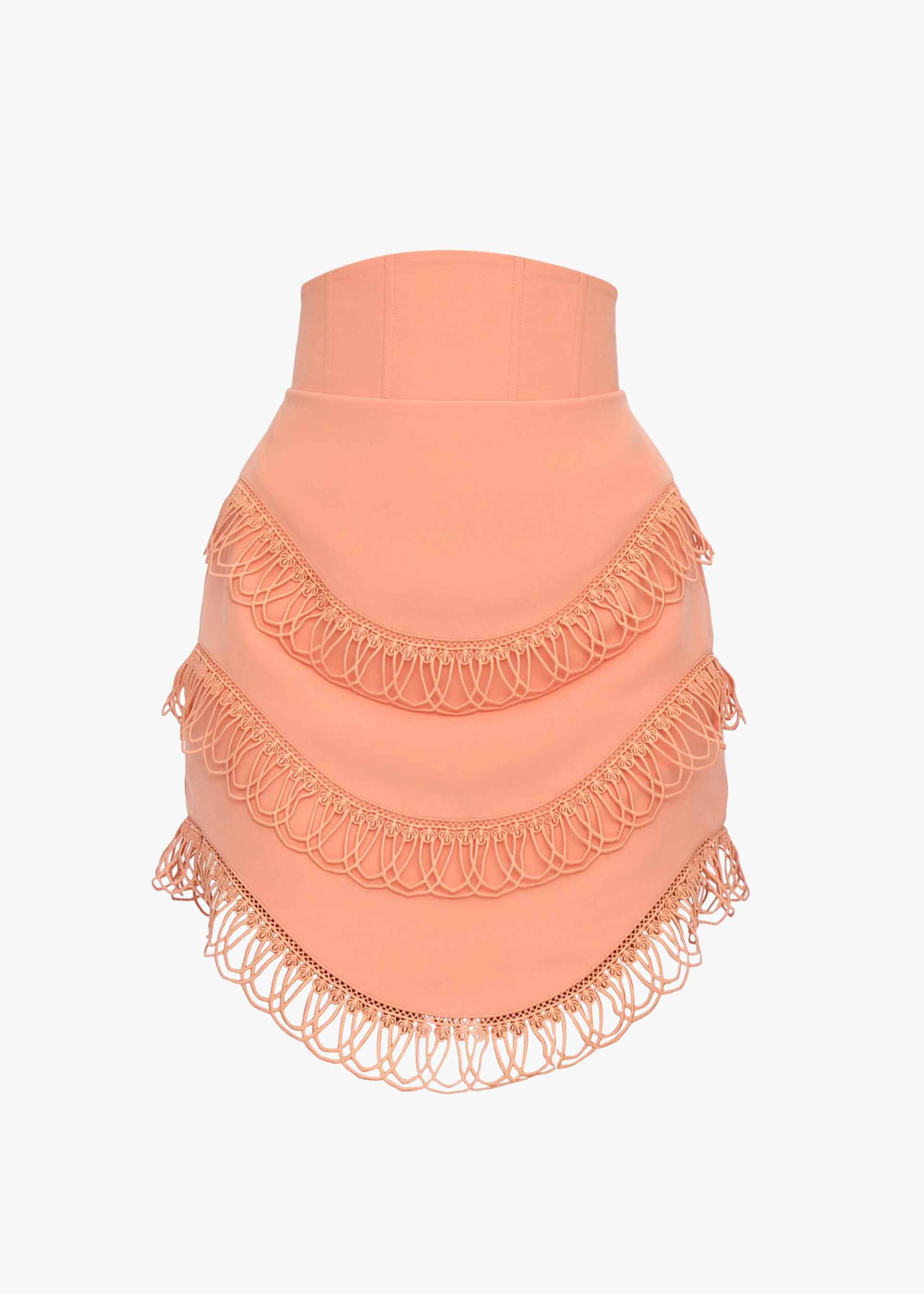 RIZO CORSET SKIRT - POWDER PEACH made by Andrea Iyamah