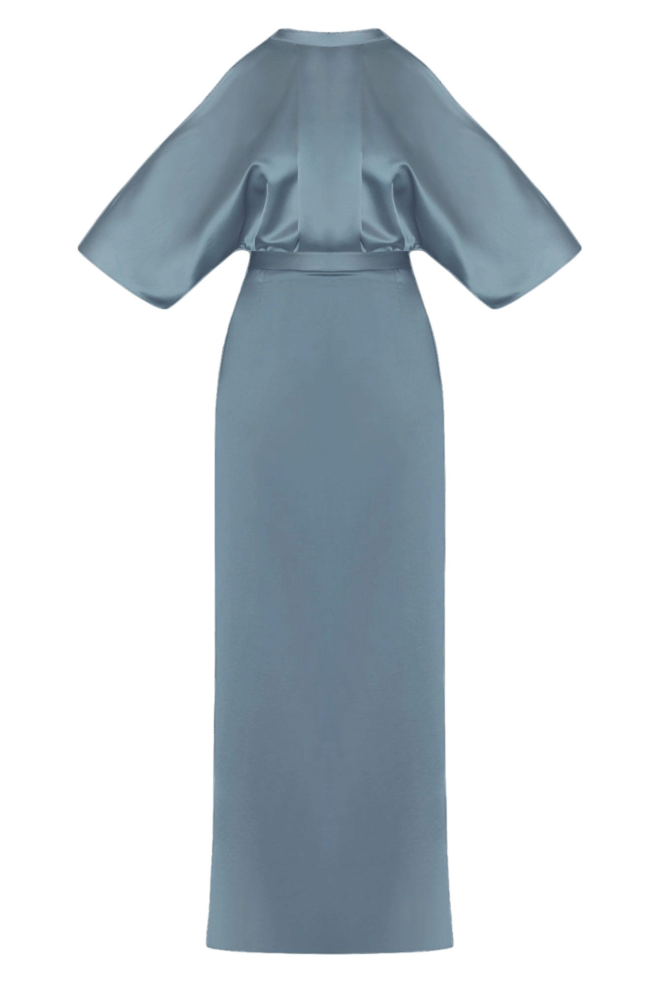 DEVA blue cold shoulder maxi dress made by UNDRESS