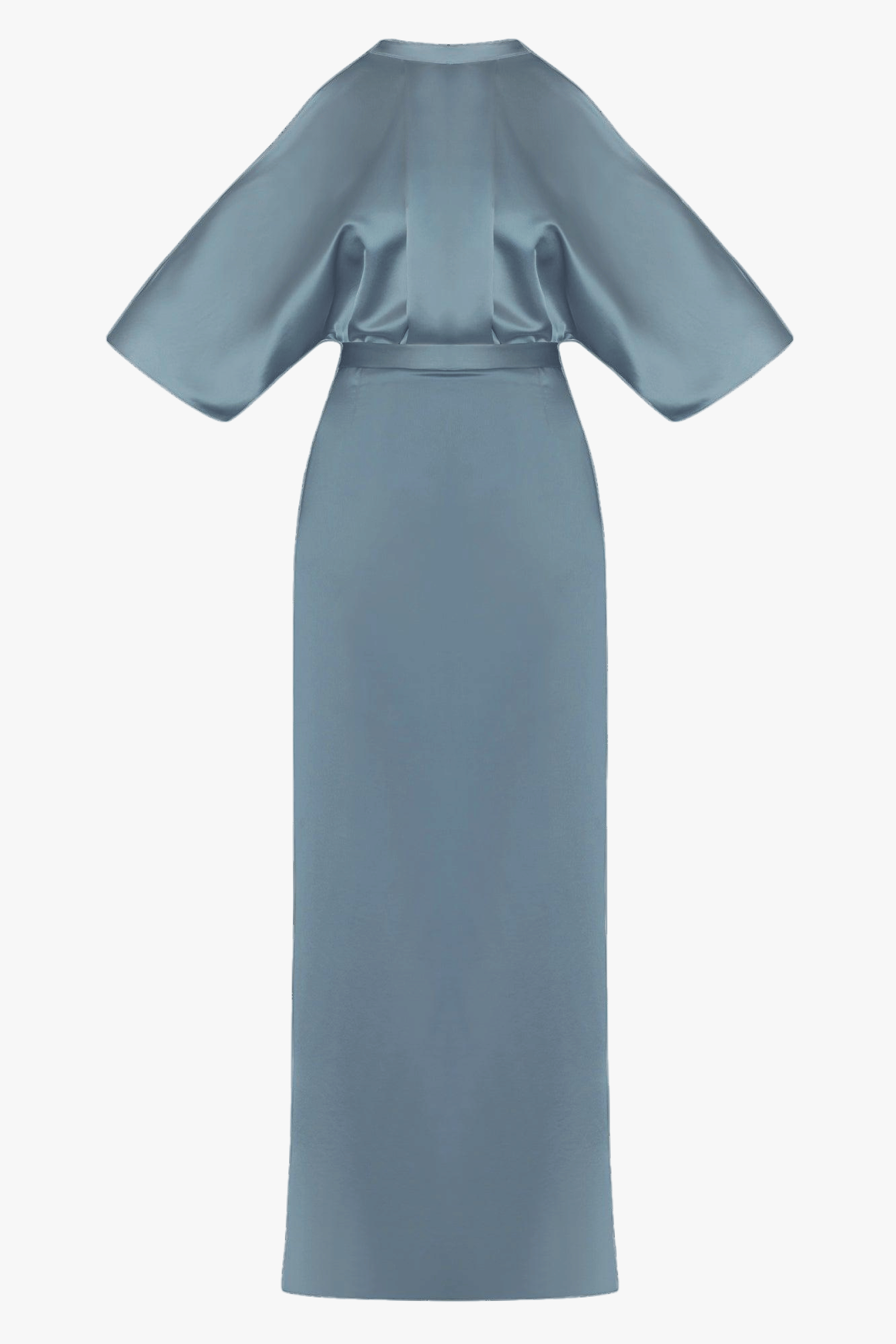 DEVA blue cold shoulder maxi dress made by UNDRESS