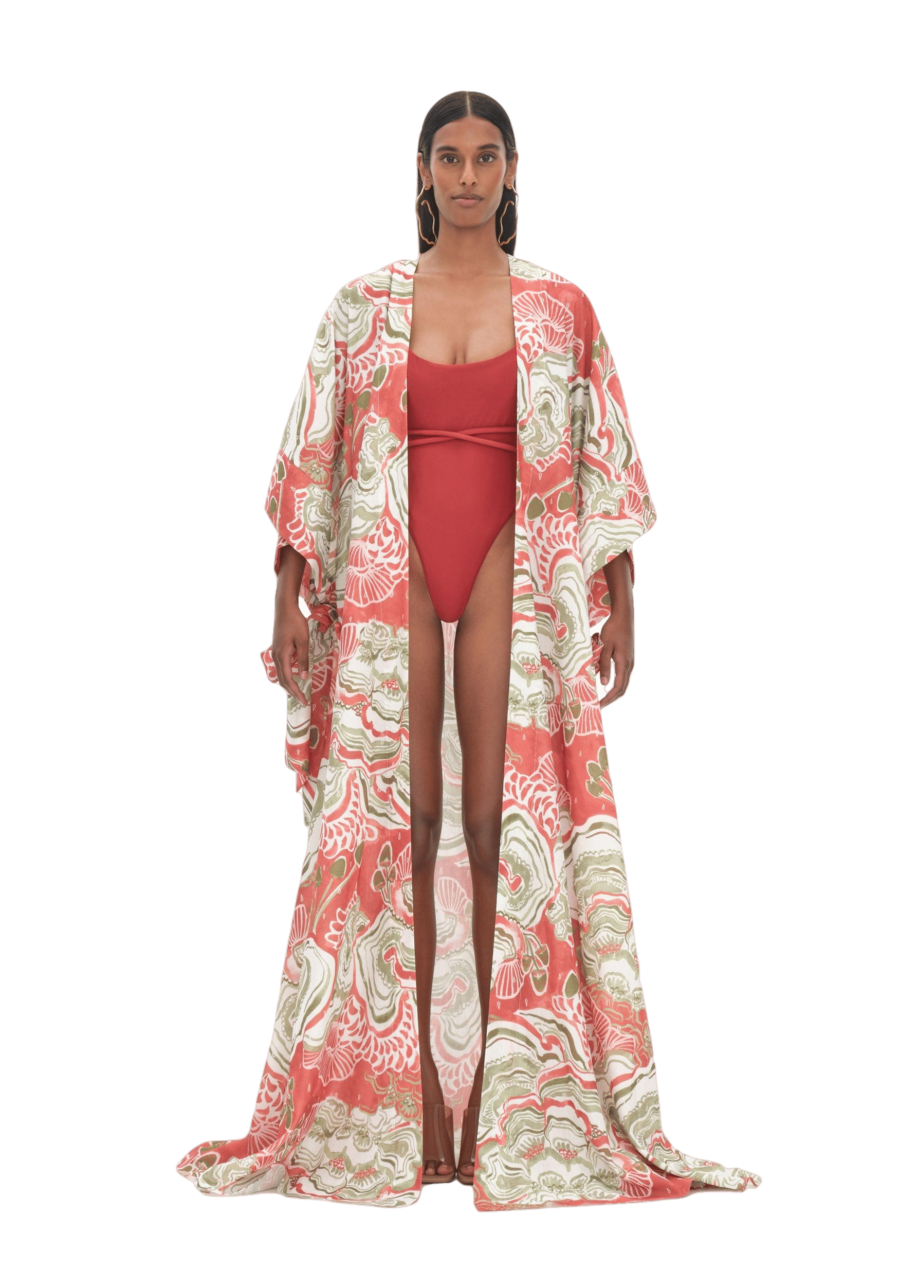 GAMBA ABSTRACT MUSHROOM ROBE made by Andrea Iyamah
