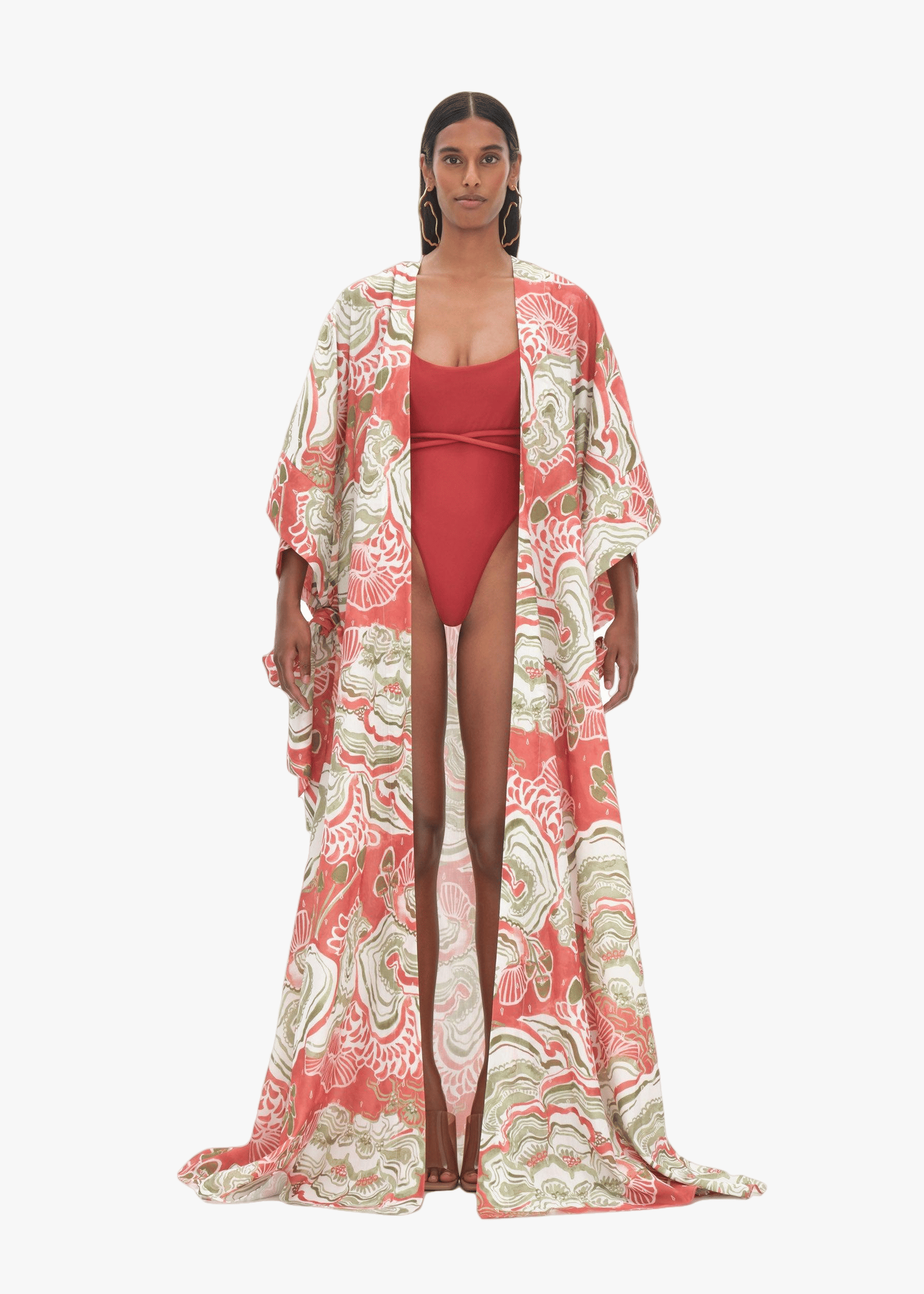 GAMBA ABSTRACT MUSHROOM ROBE made by Andrea Iyamah