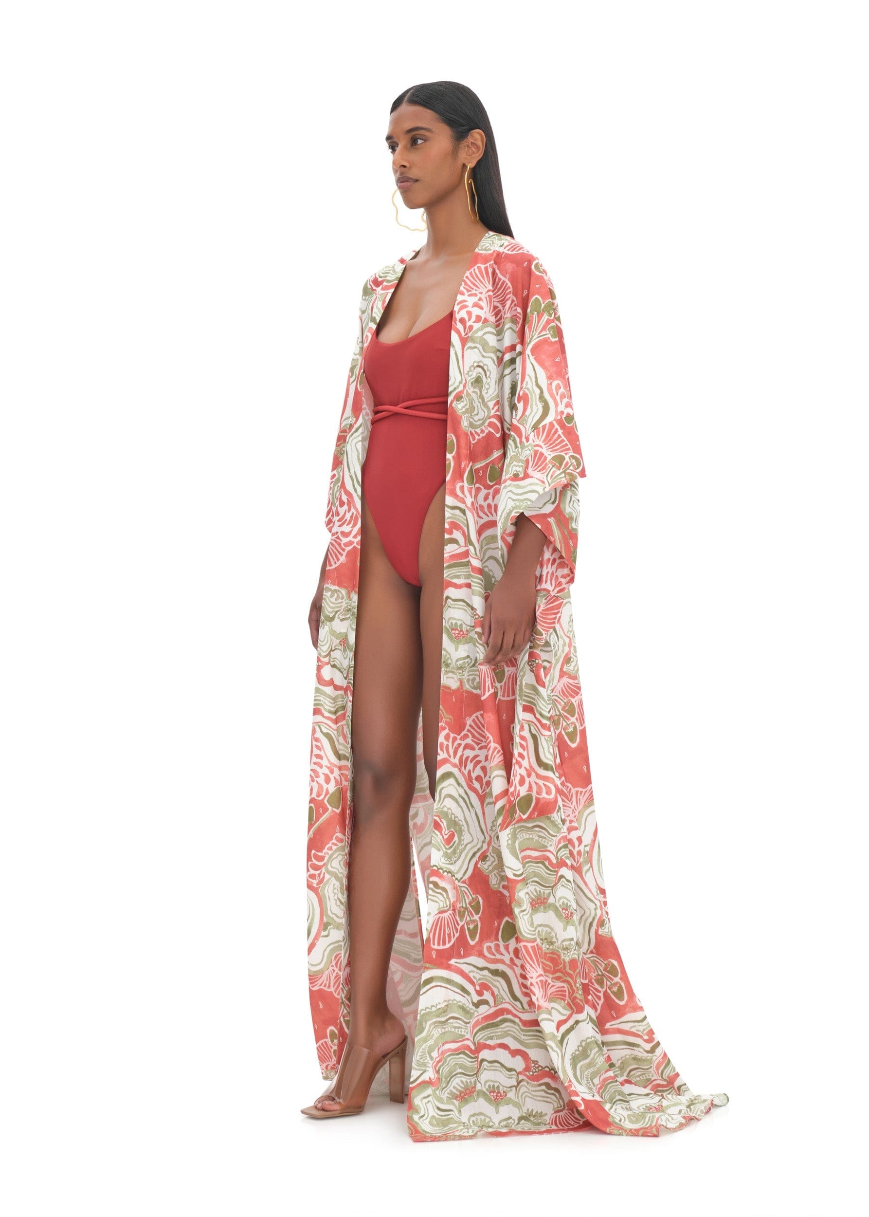 GAMBA ABSTRACT MUSHROOM ROBE made by Andrea Iyamah