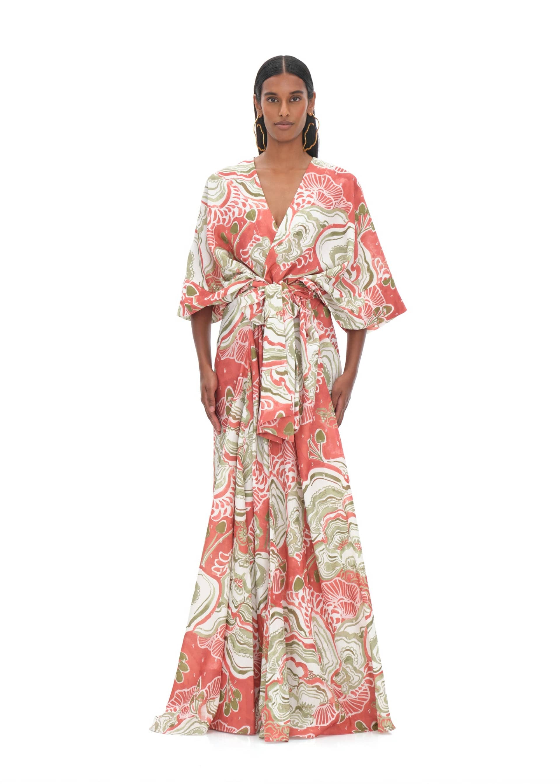 GAMBA ABSTRACT MUSHROOM ROBE made by Andrea Iyamah