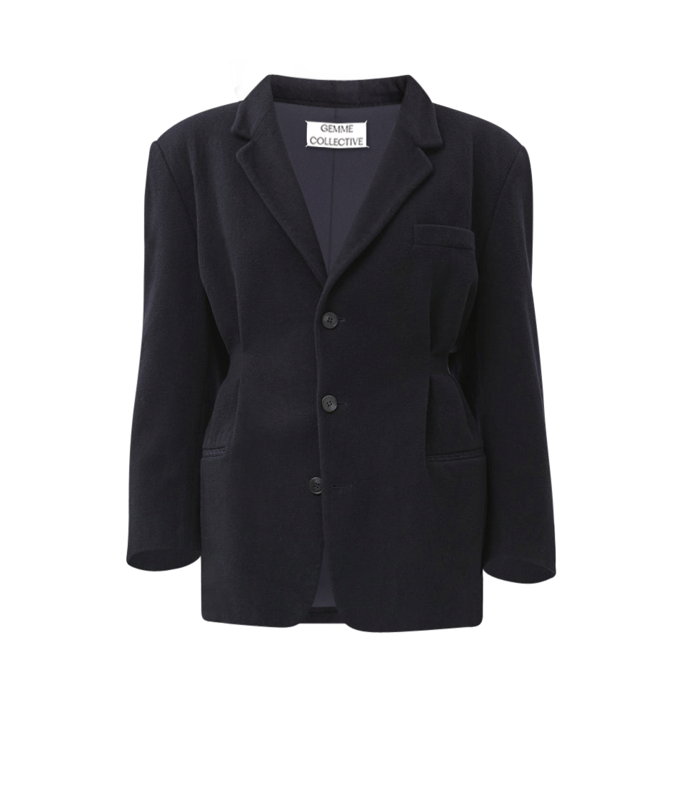 Hourglass Blazer Heavy Wool made by Gemme Collective
