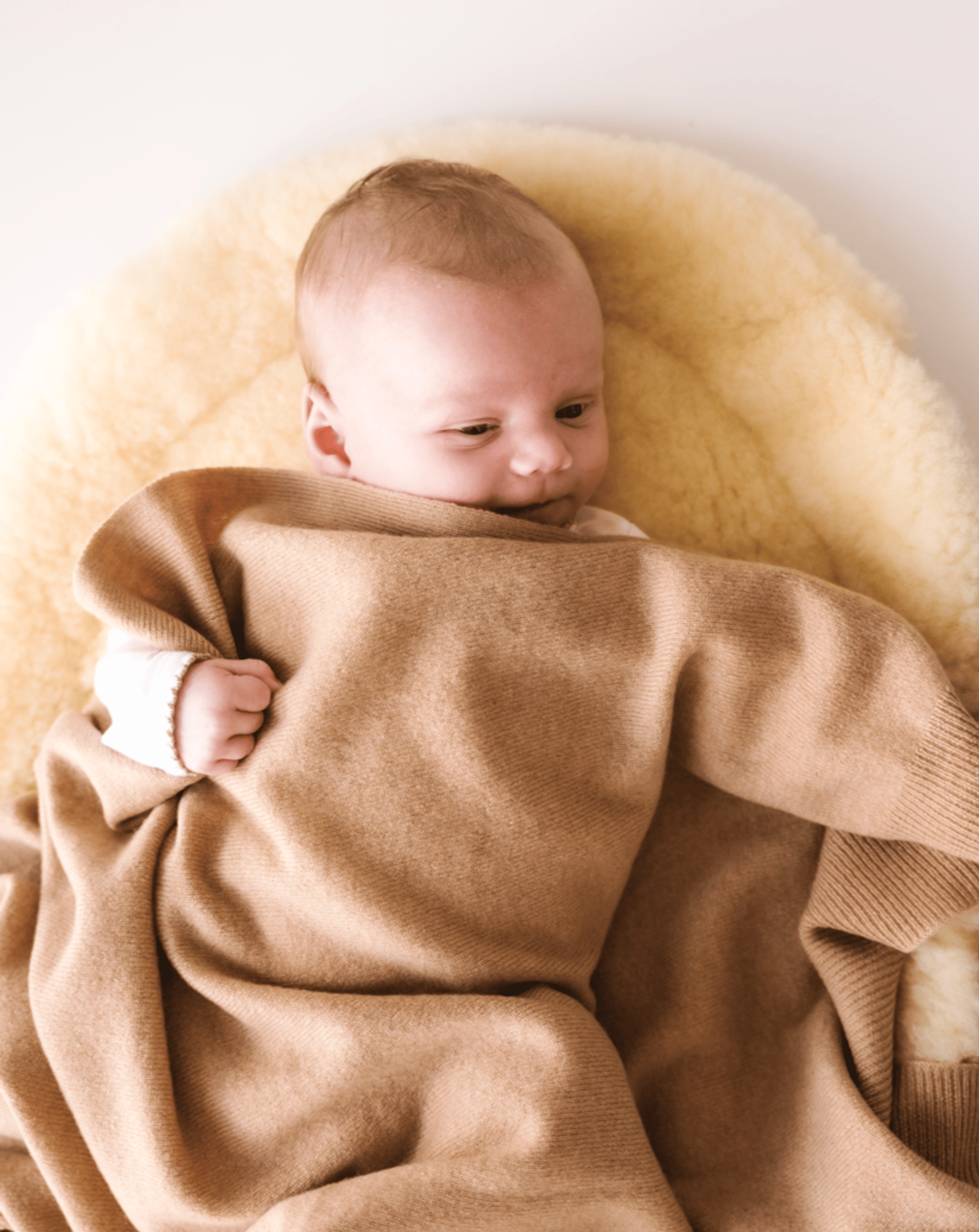 Baby Cashmere Blanket - Caramel Brown made by SoLoveAble