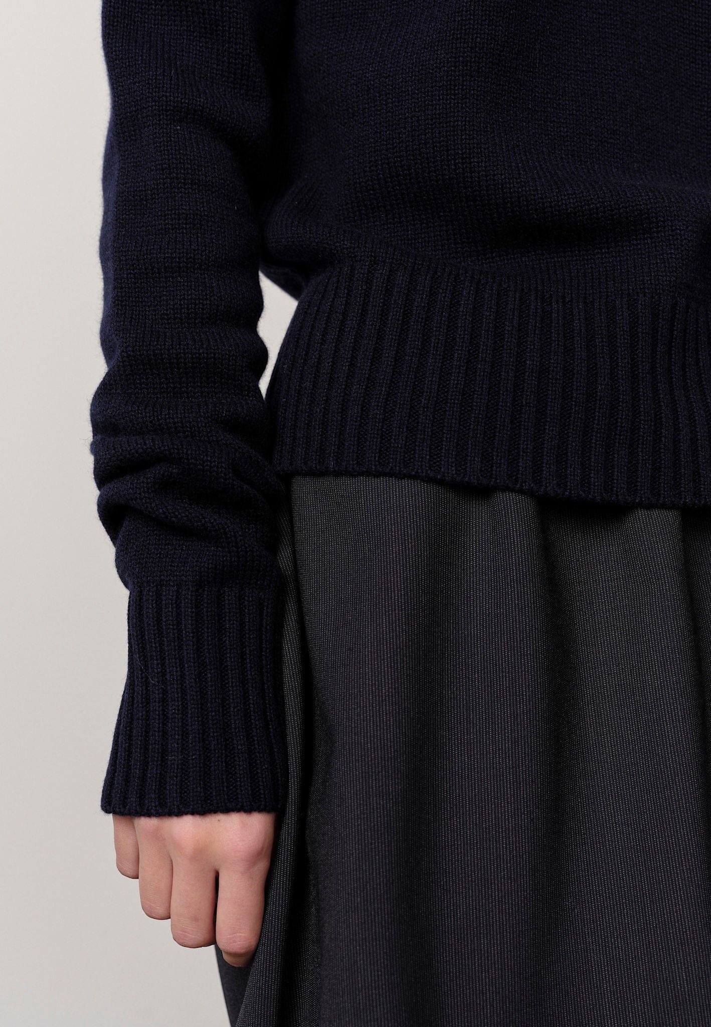 Evans Skirt - Navy Melange made by HERSKIND