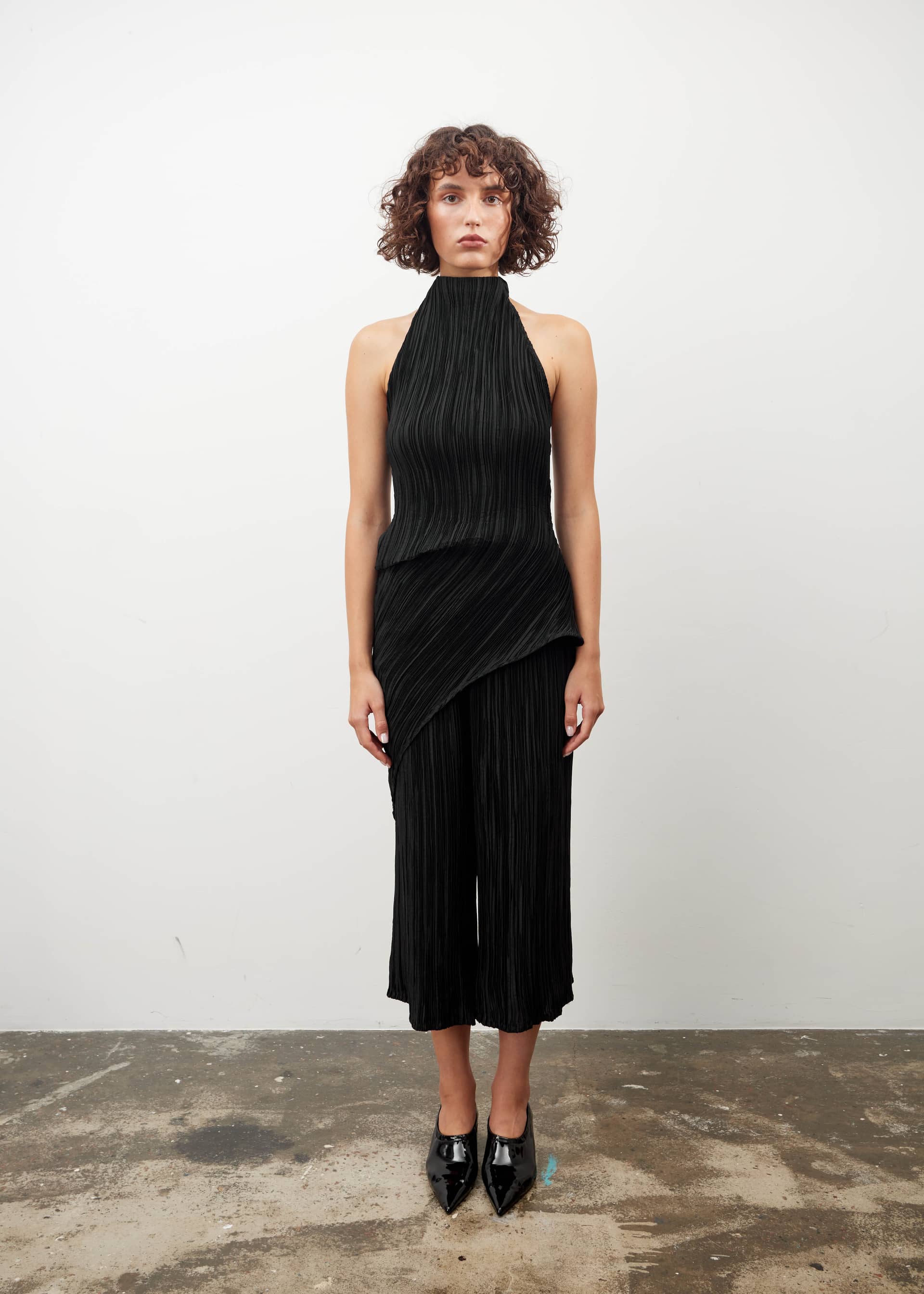 Open back asymmetric TOP made by Tamar Keburia