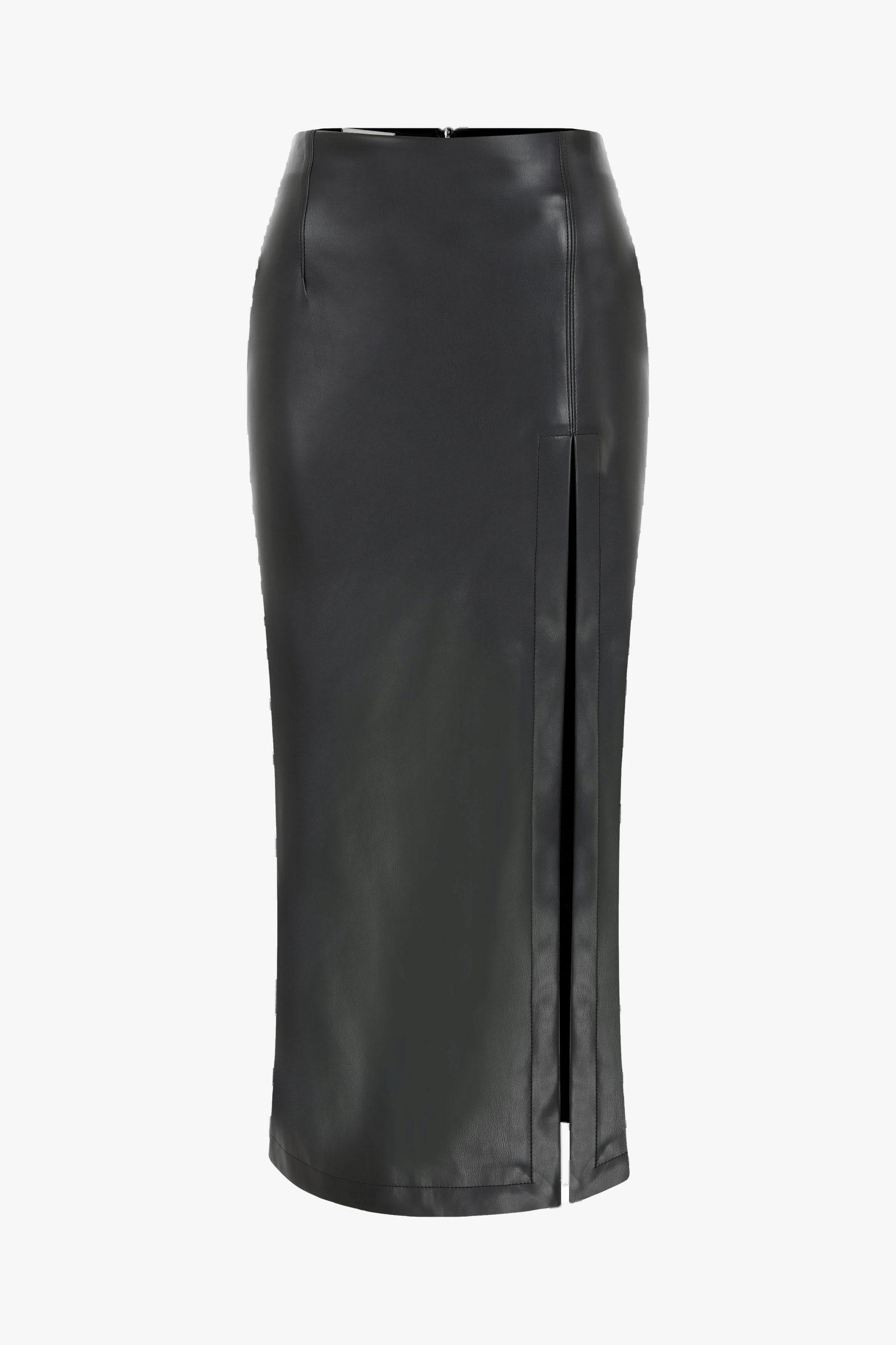 Lea Vegan Leather Maxi Skirt in Black made by Nazli Ceren
