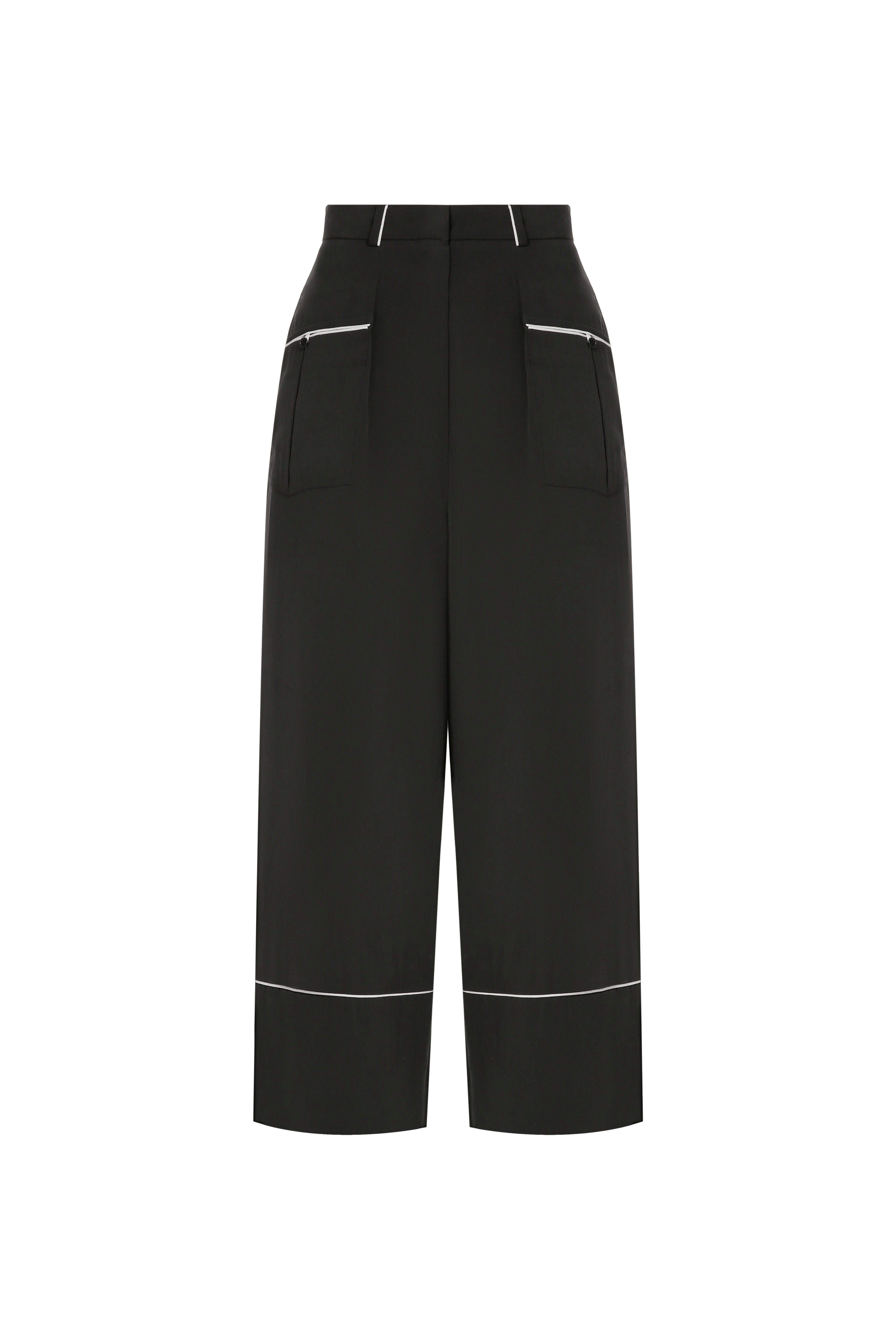 Pajama trousers with white piping made by A.M.G