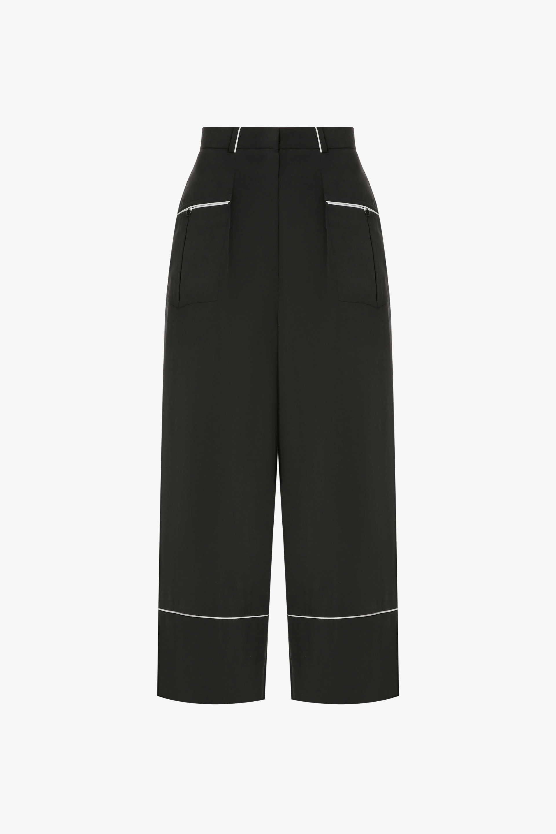 Pajama trousers with white piping made by A.M.G