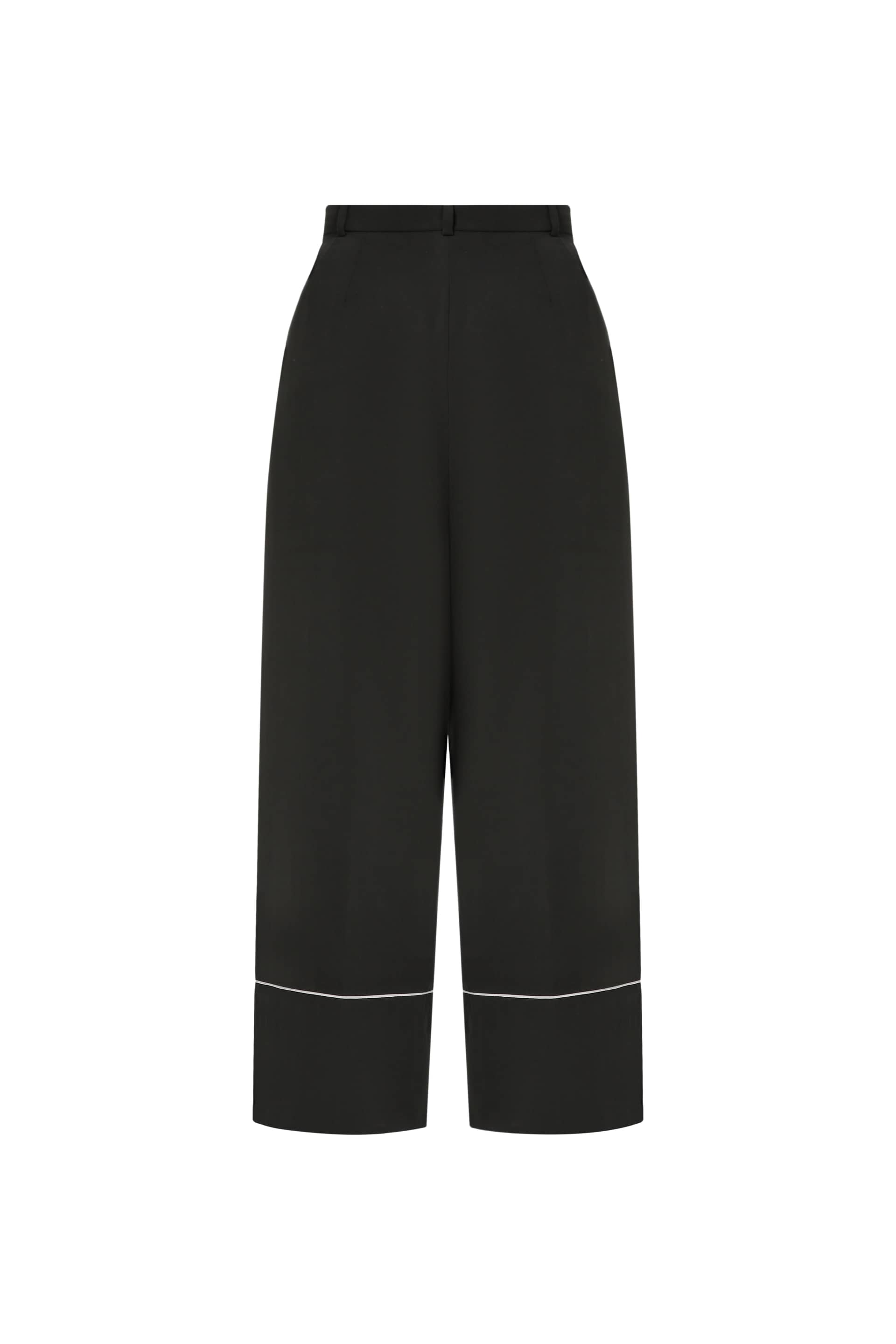 Pajama trousers with white piping made by A.M.G