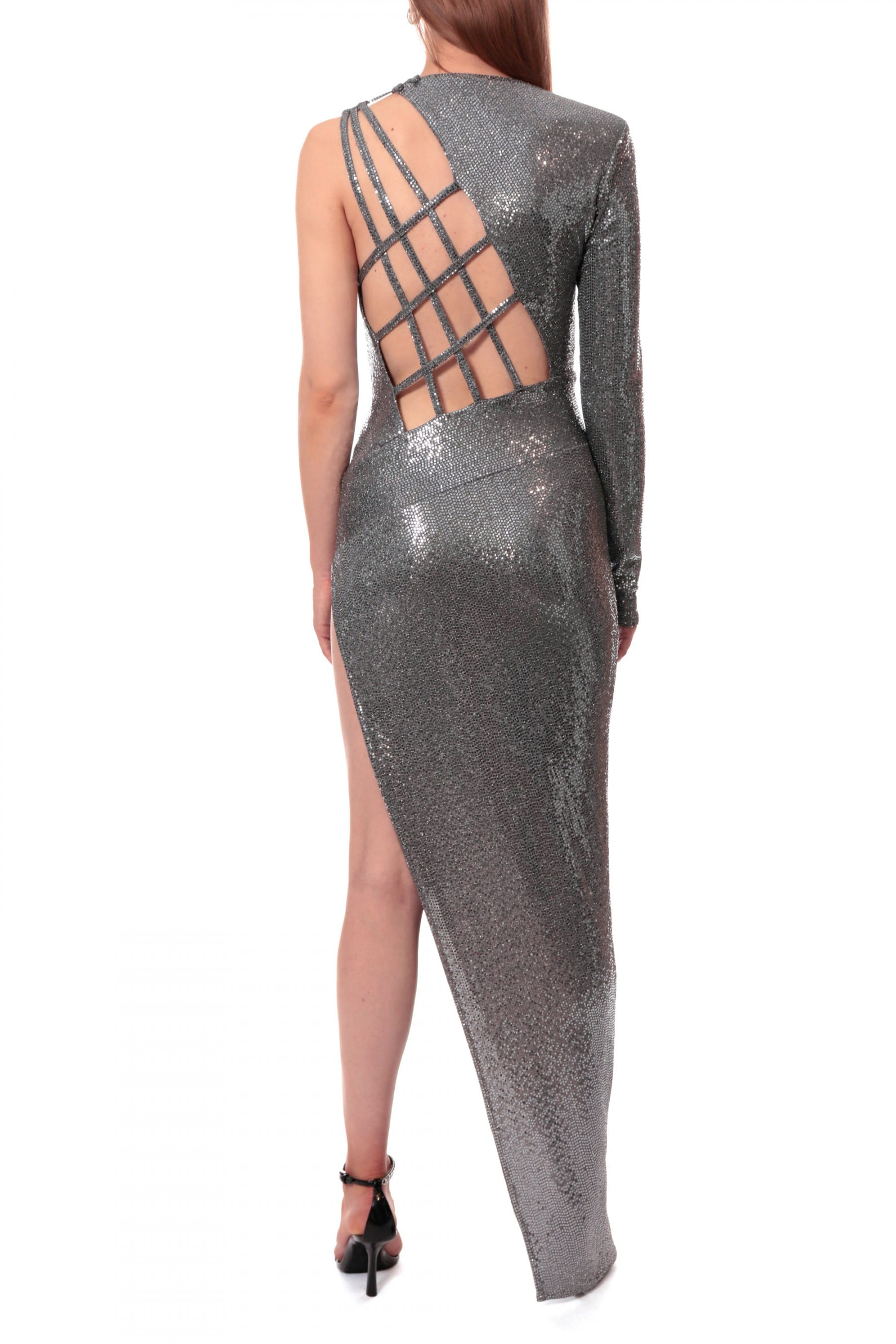 Dress Vivian Steel Grey made by HALEWSKI